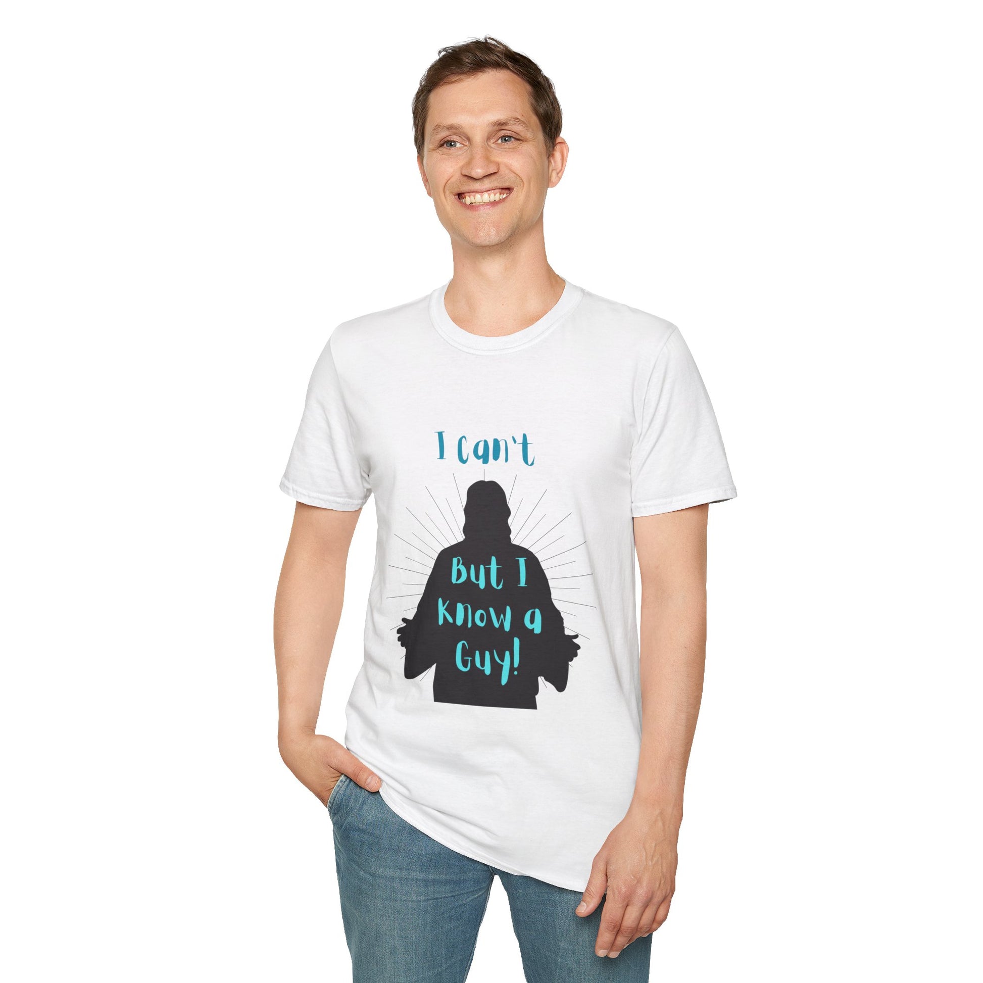 I Know a Guy Men's Tshirt (Black Logo) - Sweet Baby Jeez Teez