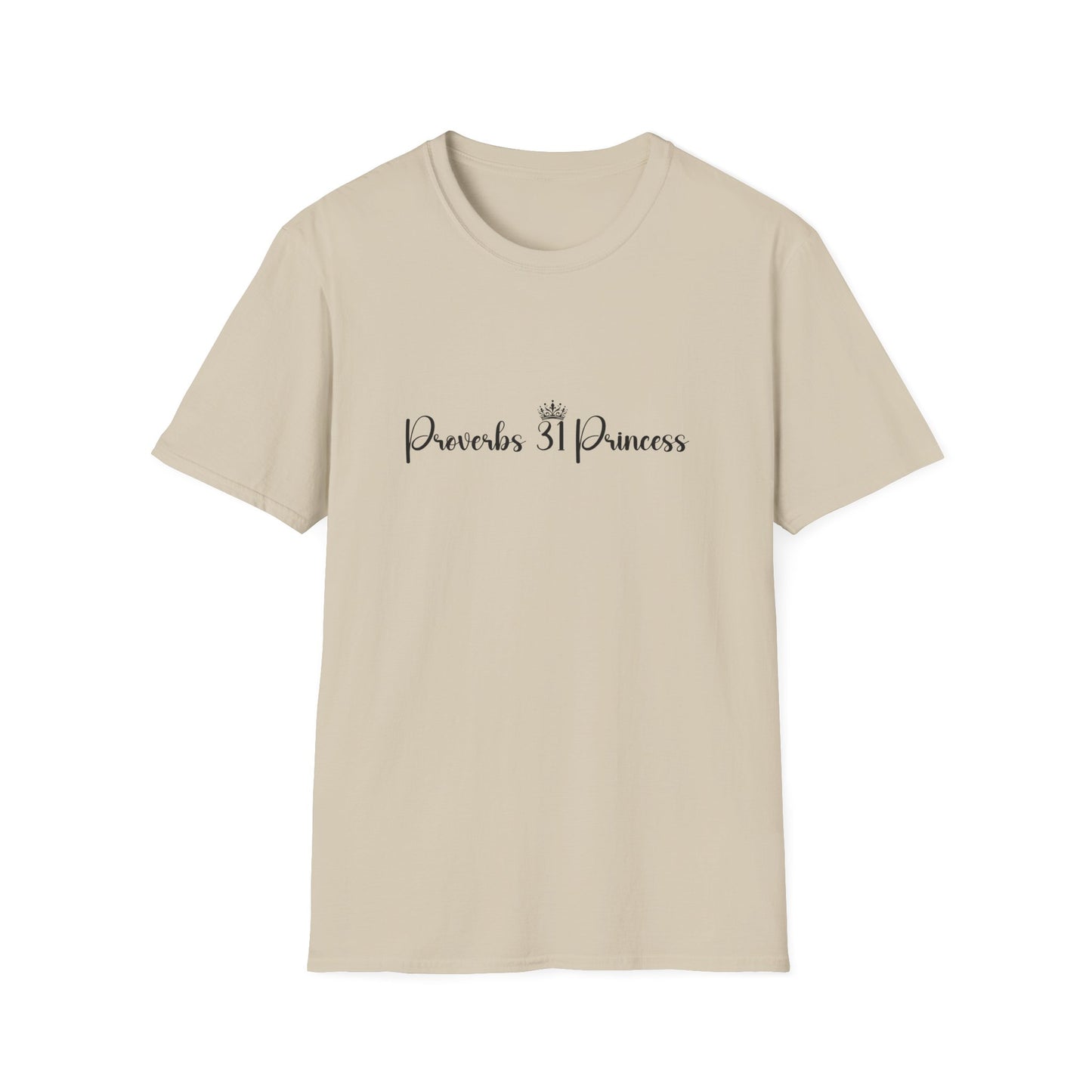 Proverbs 31 Princess Women's Relaxed/Plus Tshirt (Black Logo) - Sweet Baby Jeez Teez