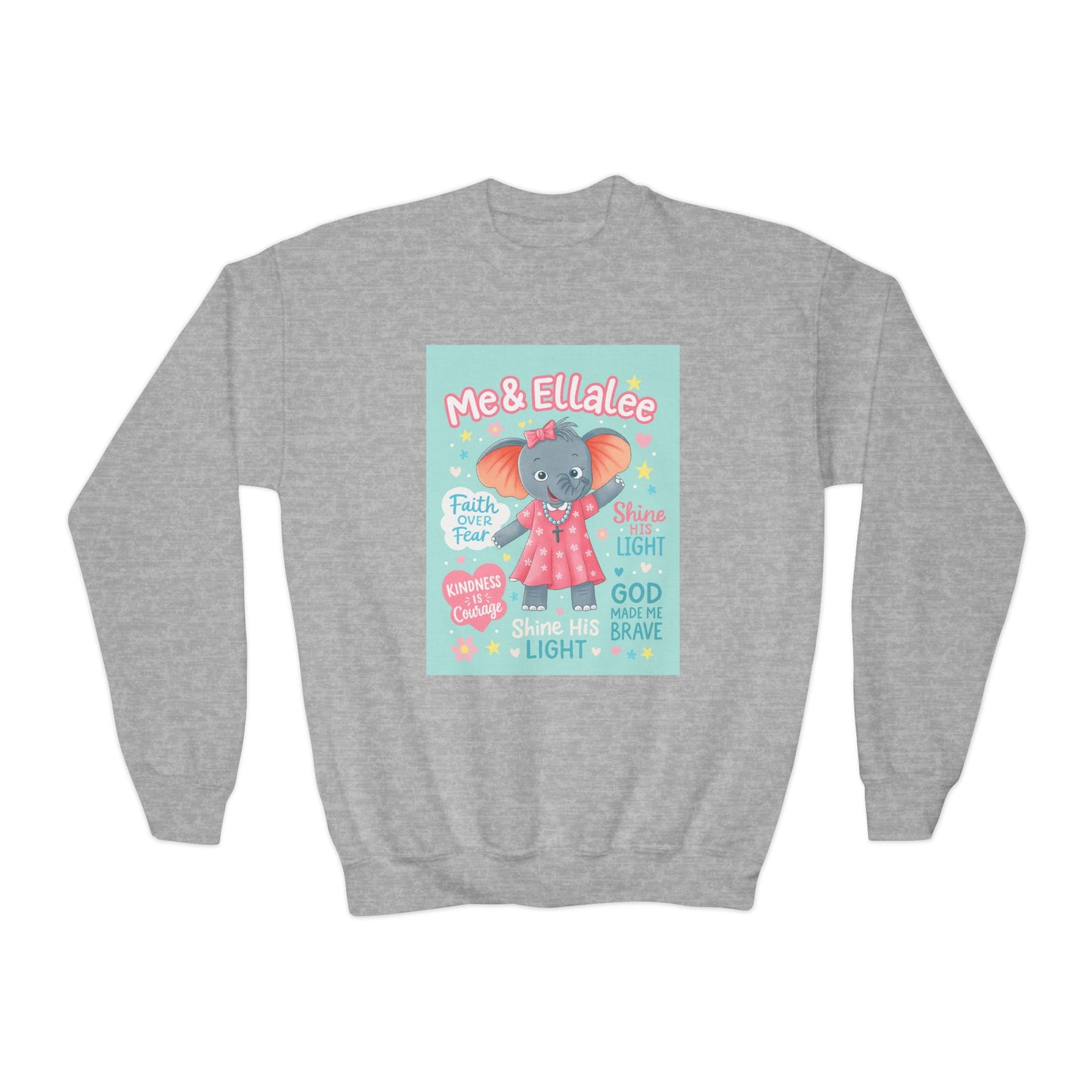 Ellalee the Elephant (TM) Girl's Sweatshirt (Mint Logo)