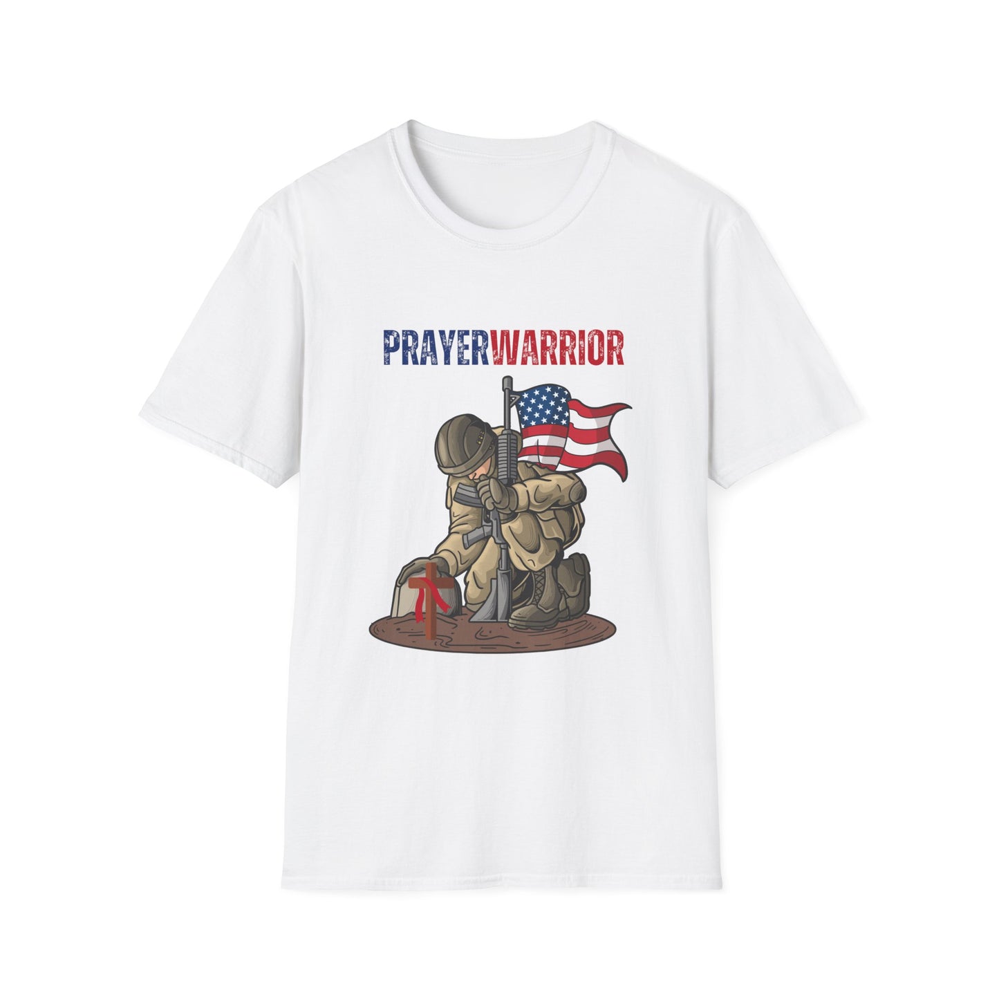 Prayer Warrior Soldier Men's Tshirt S-5XL - Sweet Baby Jeez Teez