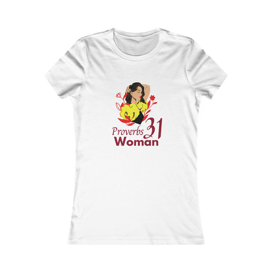 Proverbs 31 Portrait Women's Fitted Tshirt (Latina Colors) - Sweet Baby Jeez Teez