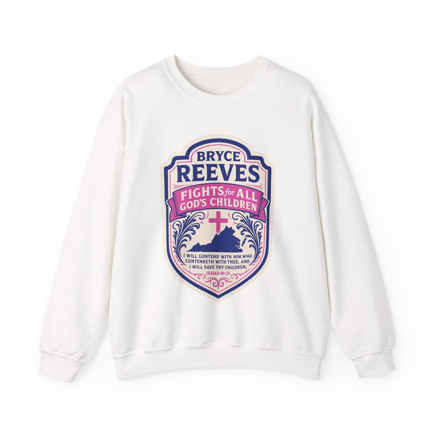 Bryce Reeves Fights for ALL God's Children Women's Crewneck Sweatshirt