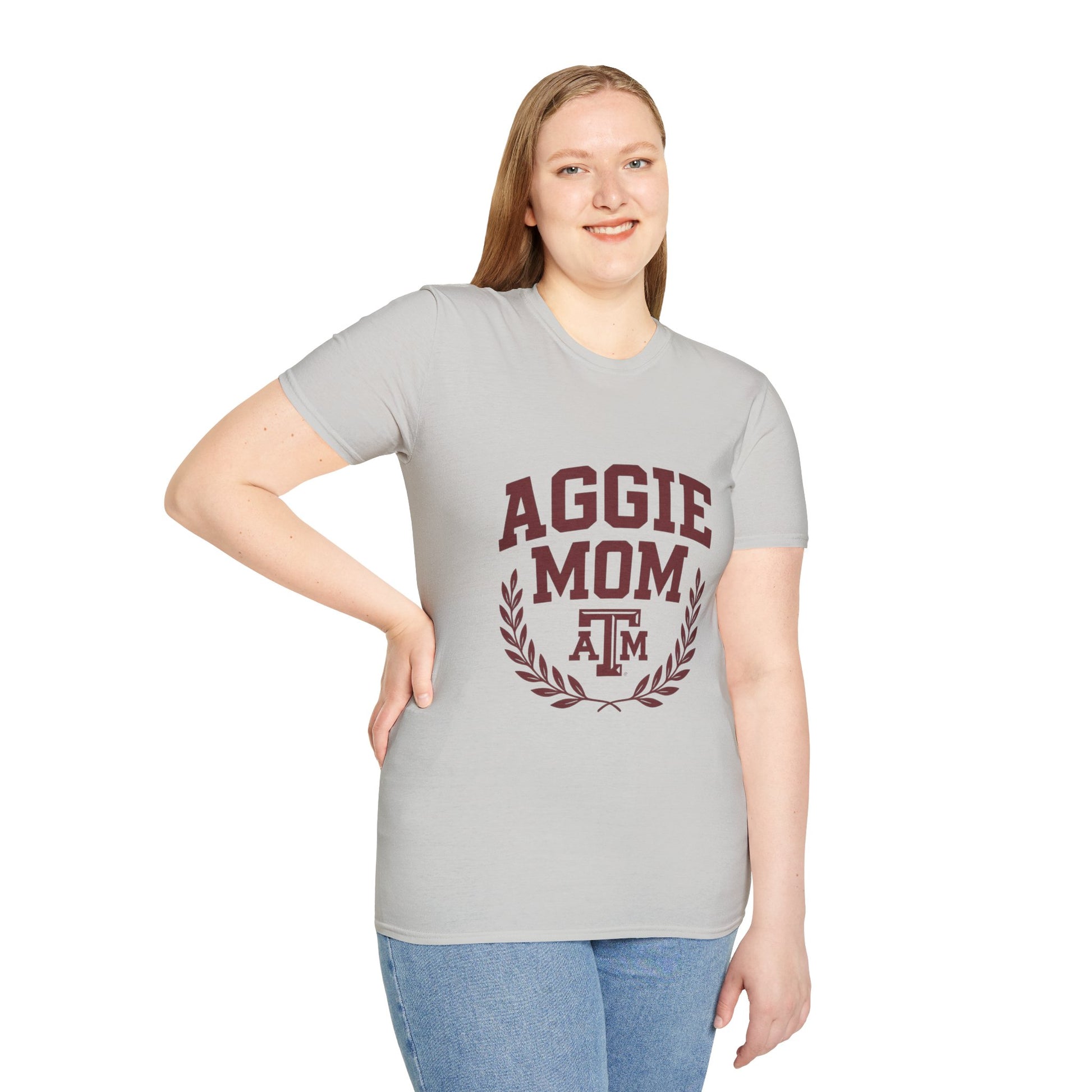 Aggie Mom Texas A&M Softstyle Women's Relaxed T-Shirt - Sweet Baby Jeez Teez