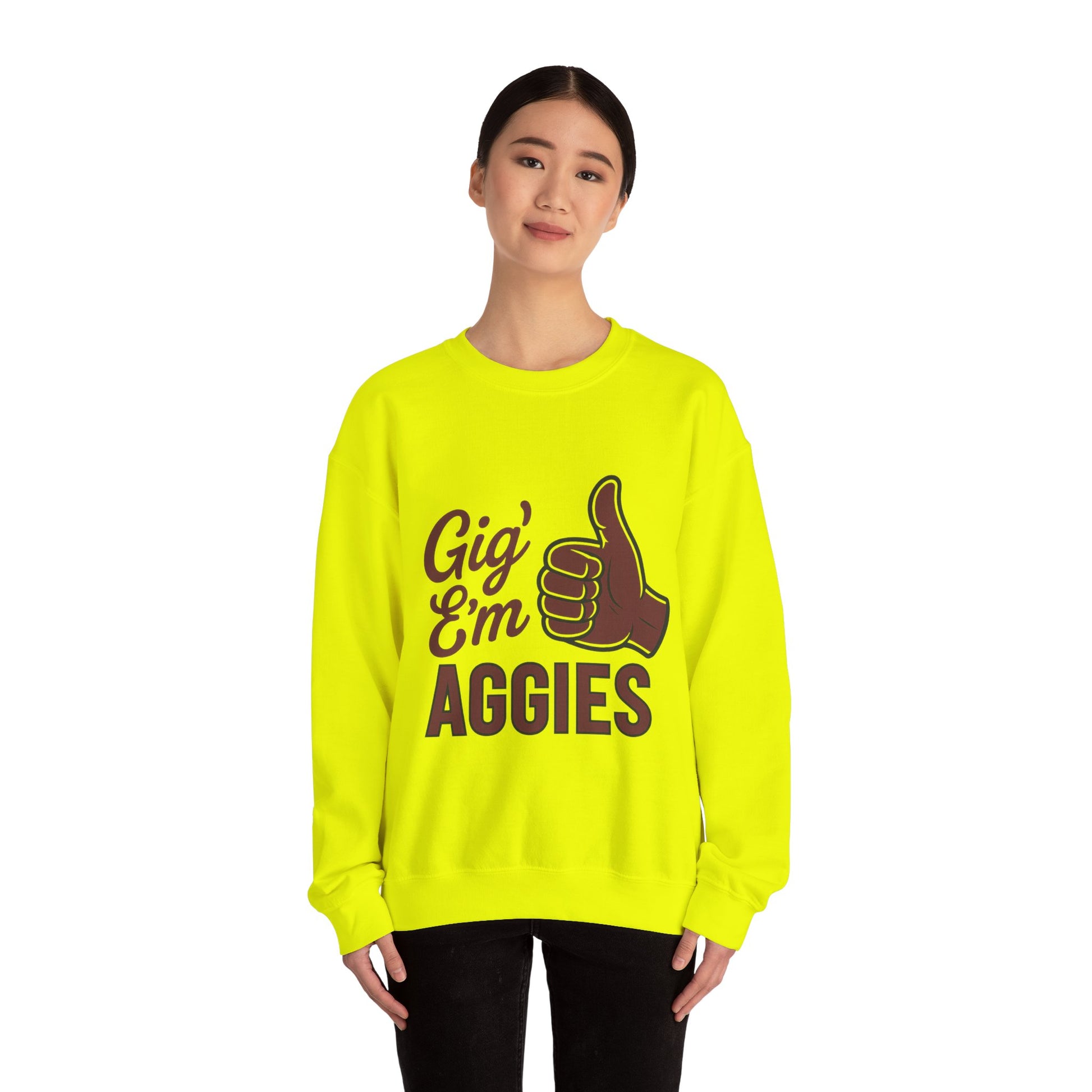 Gig 'Em Aggies Texas A&M Unisex Crewneck Sweatshirt - Sweet Baby Jeez Teez