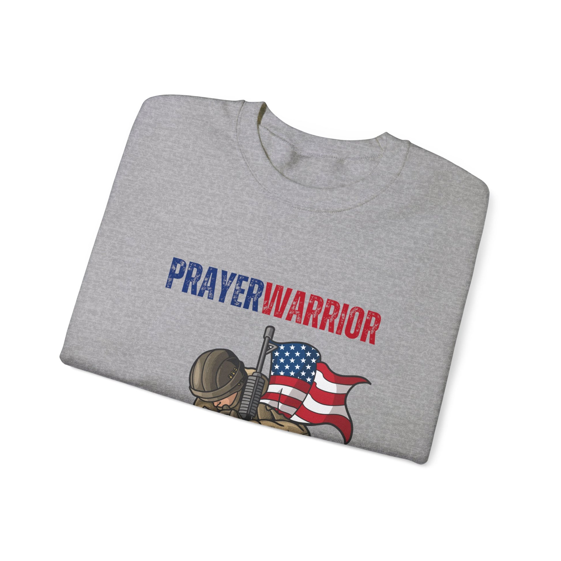 Prayer Warrior Soldier Men's Sweatshirt - Sweet Baby Jeez Teez