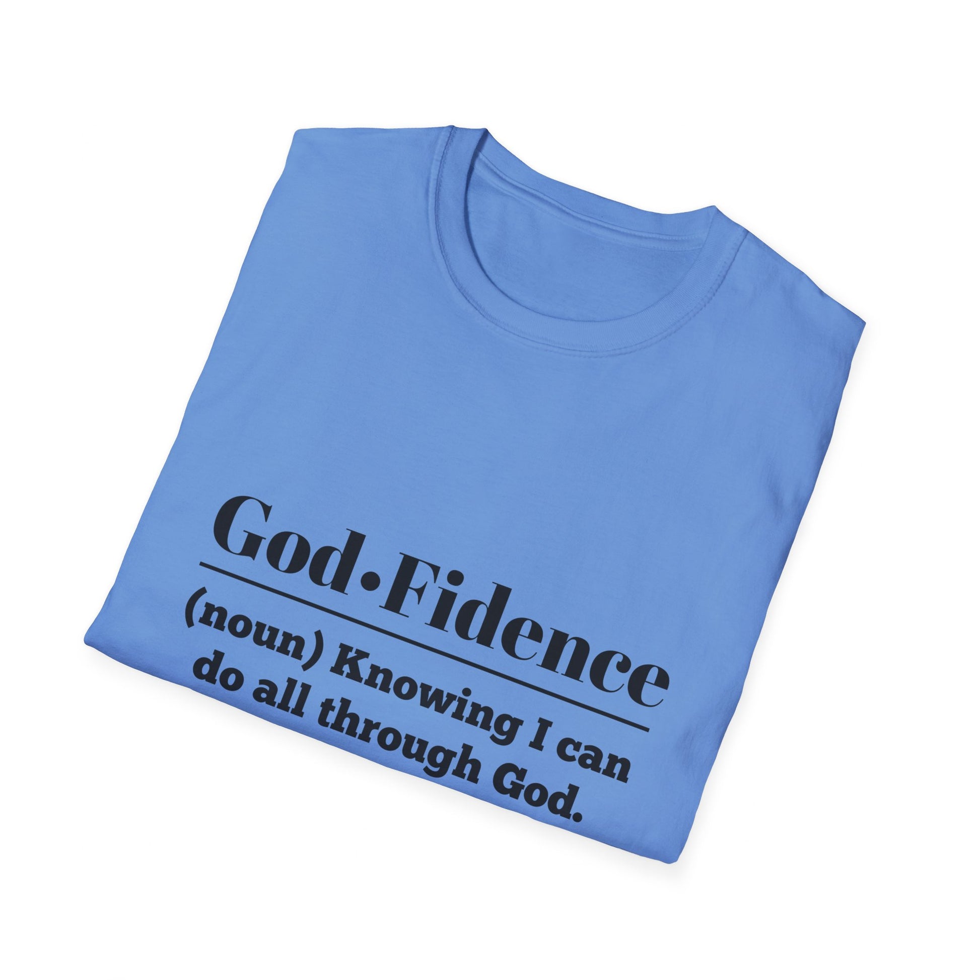God-Fidence Men's Tshirt (Black Logo) - Sweet Baby Jeez Teez