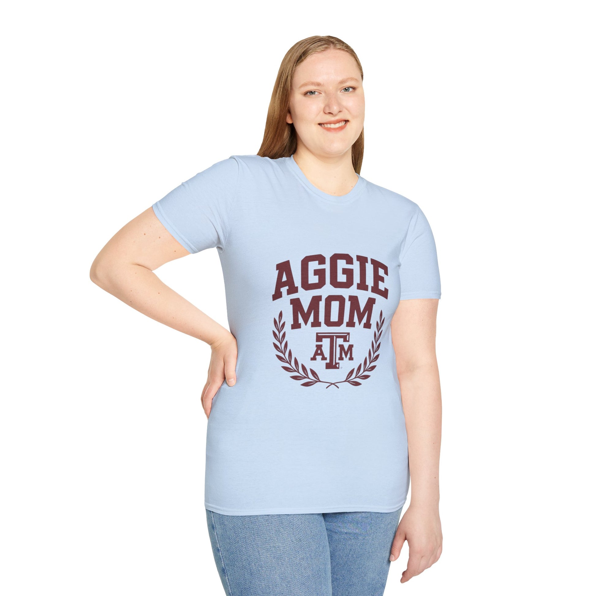 Aggie Mom Texas A&M Softstyle Women's Relaxed T-Shirt - Sweet Baby Jeez Teez