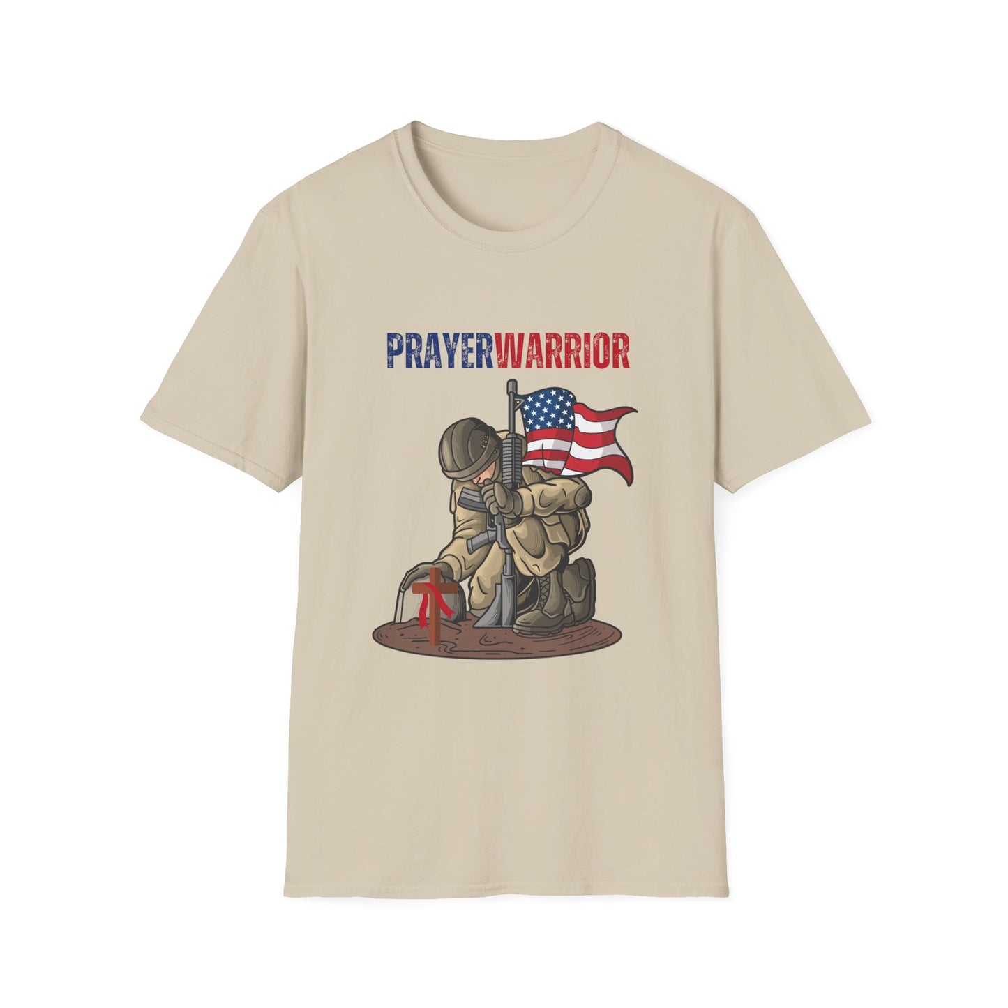 Prayer Warrior Soldier Men's Tshirt S-5XL - Sweet Baby Jeez Teez