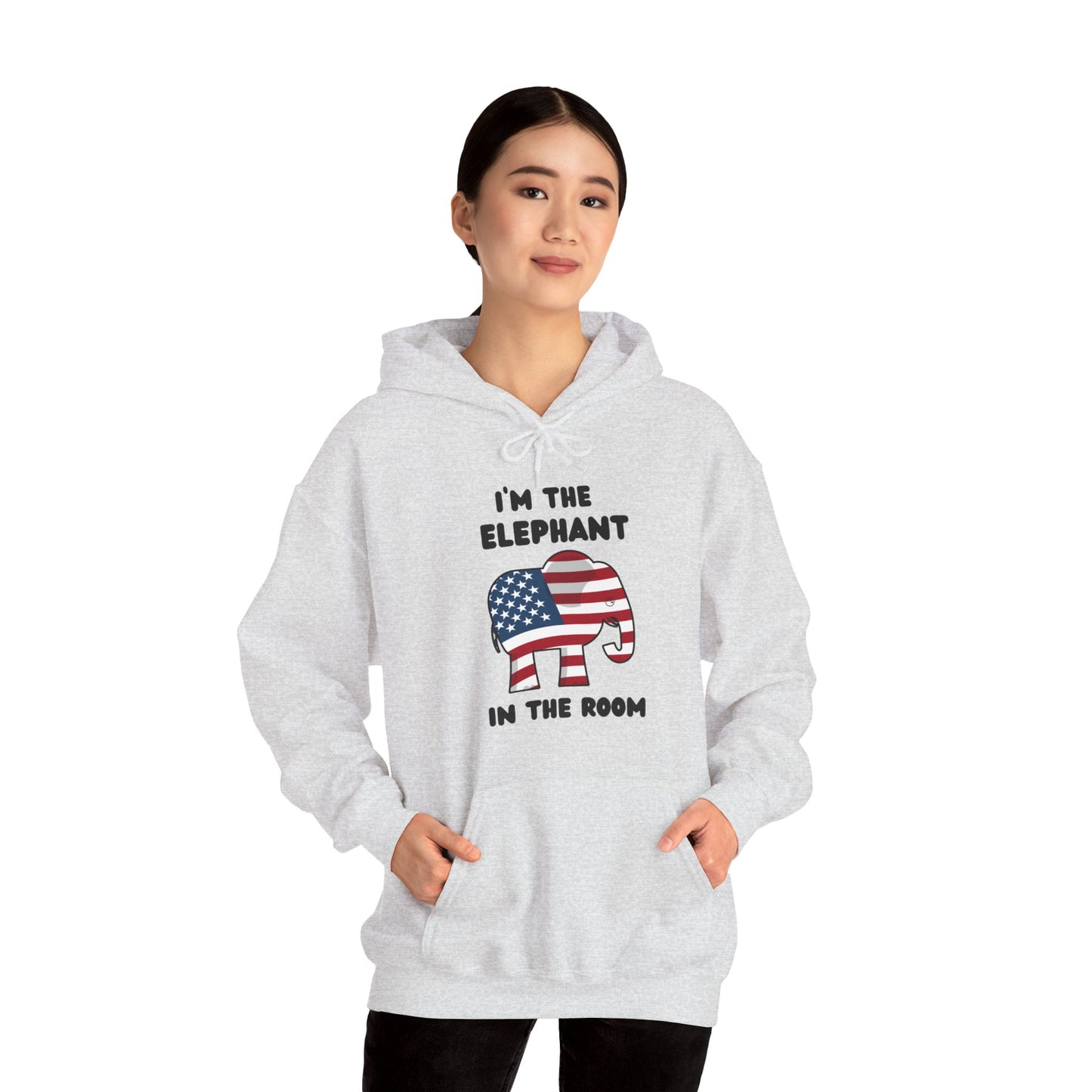 Elephant in the Room Women's Hoodie S-5XL (Black Logo) - Sweet Baby Jeez Teez