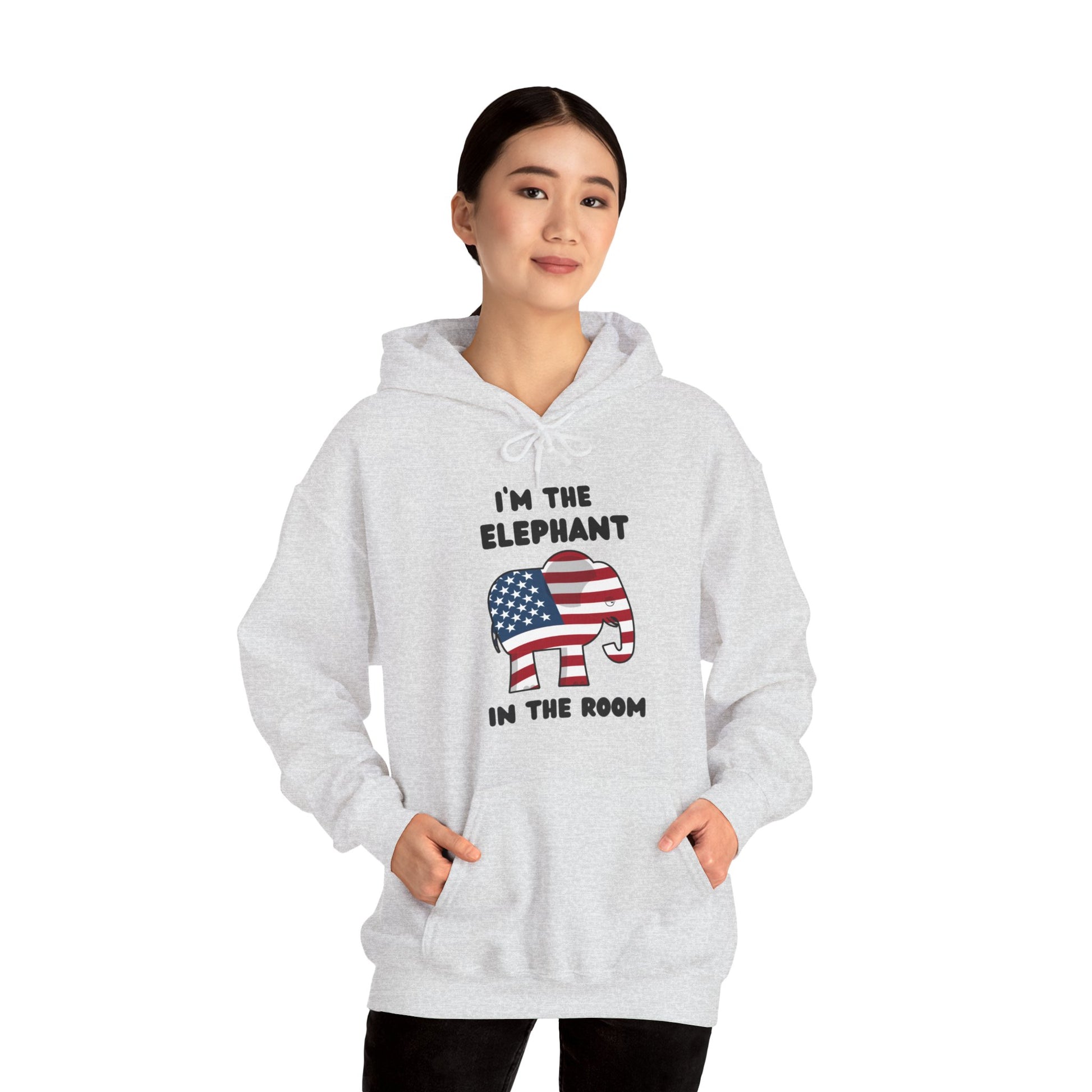 Elephant in the Room Women's Hoodie S-5XL (Black Logo) - Sweet Baby Jeez Teez