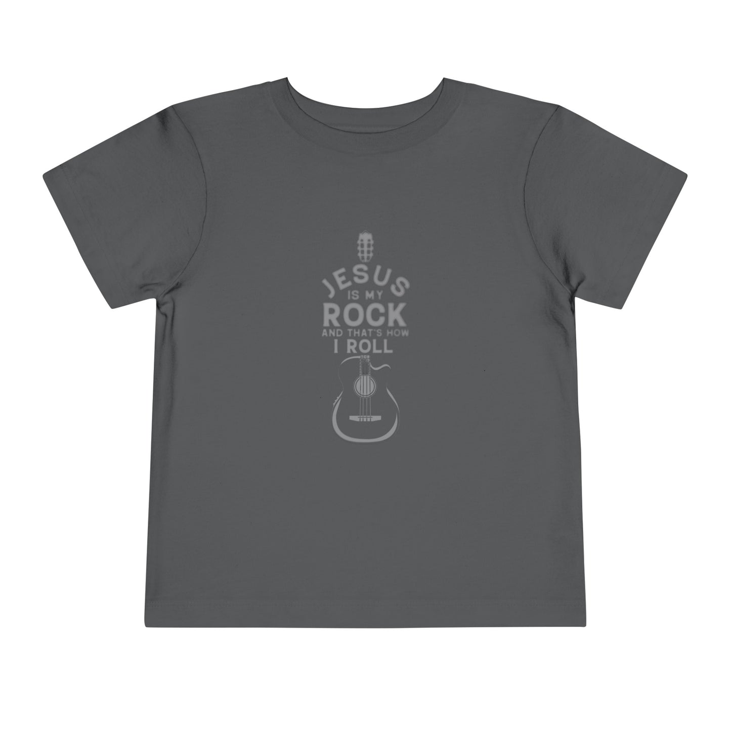 Jesus is My Rock Toddler Tshirt (Gray Logo) - Sweet Baby Jeez Teez