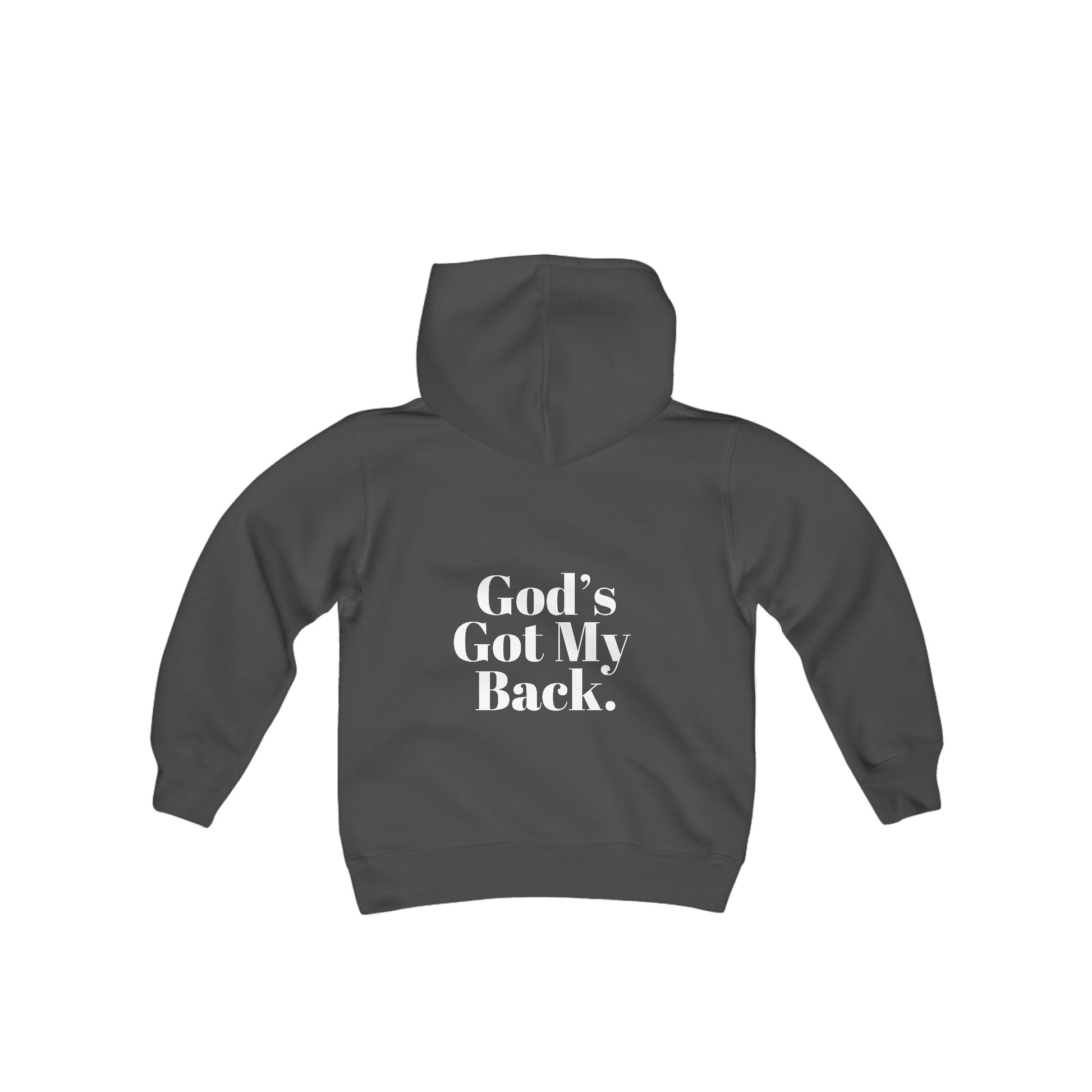 God's Got My Back Girls Hoodie (White logo) - Sweet Baby Jeez Teez