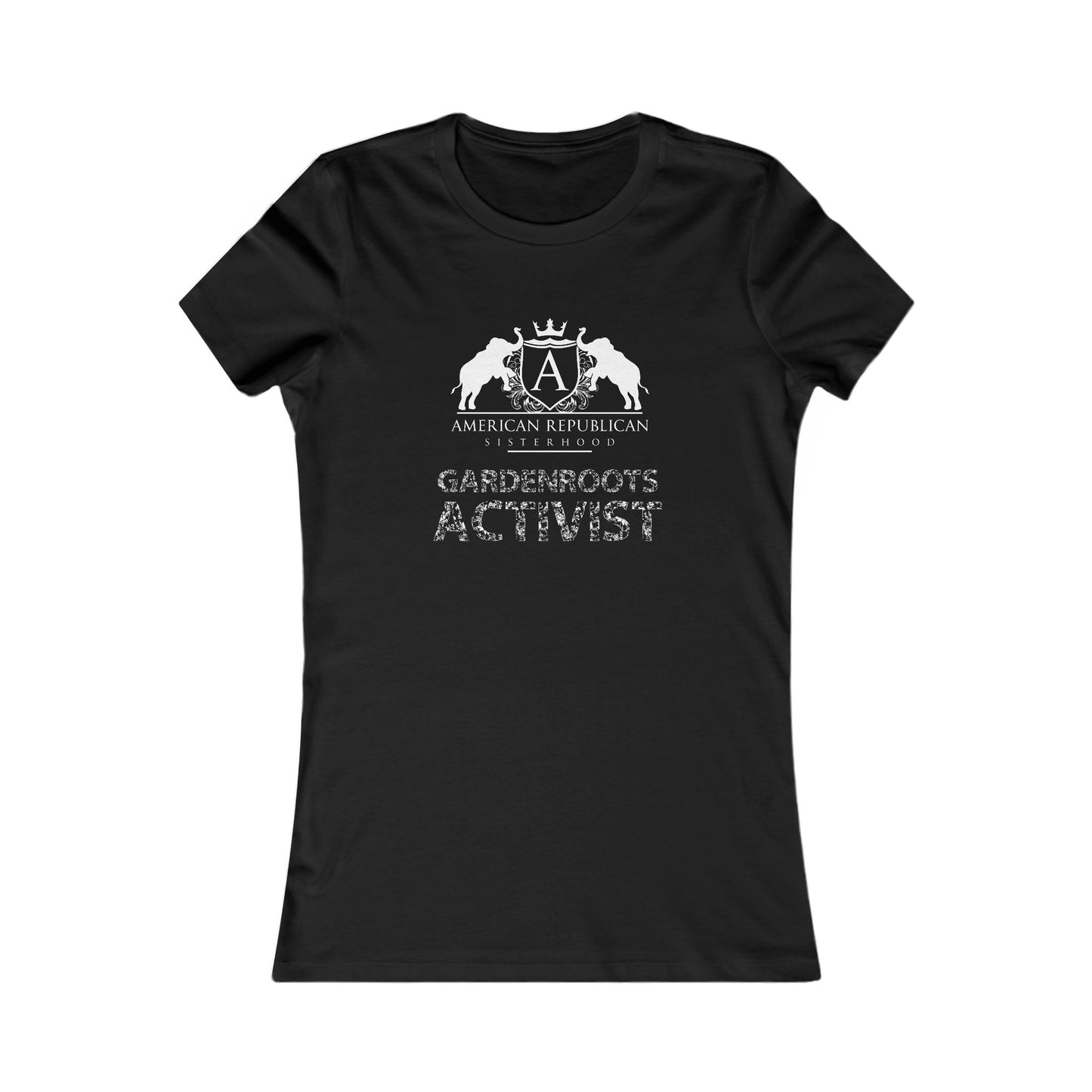 Gardenroots Activist Women's Fitted Tshirt (ARS - White Logo) - Sweet Baby Jeez Teez
