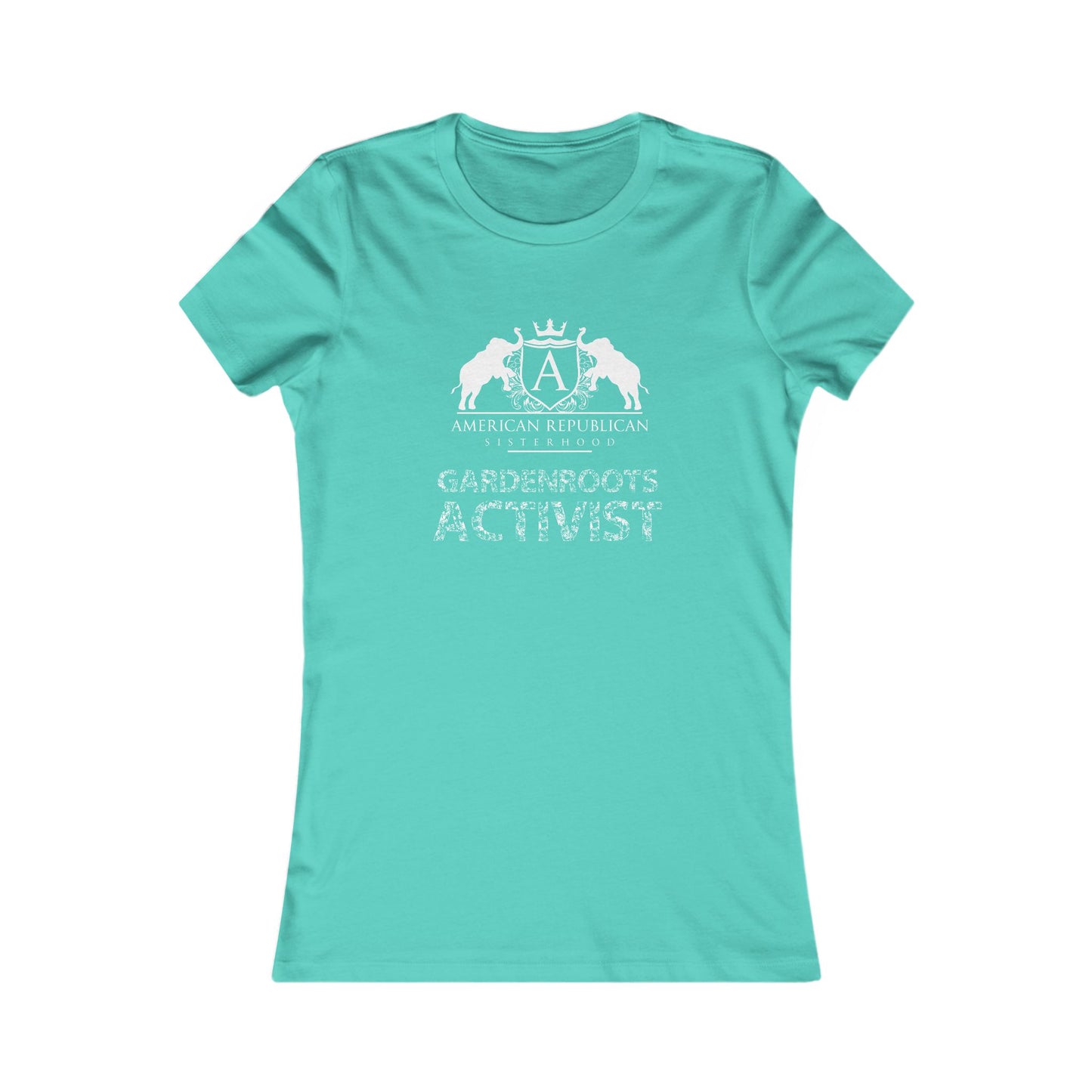 Gardenroots Activist Women's Fitted Tshirt (ARS - White Logo) - Sweet Baby Jeez Teez