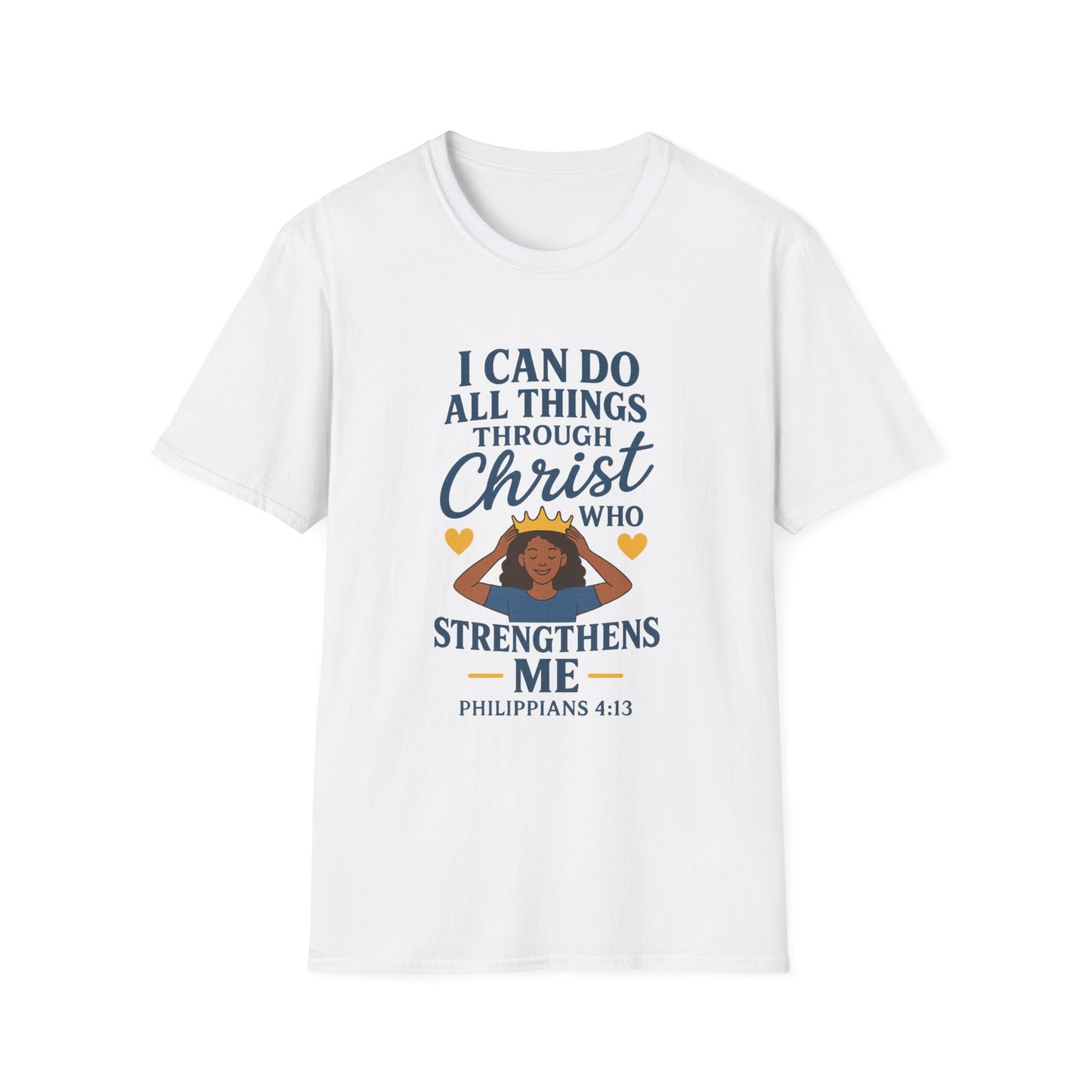 "I Can Do All Things Through Christ" Women's Relaxed Softstyle Tshirt