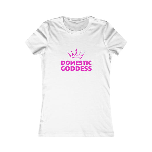 Domestic Goddess Tshirt - Purple & Fuchsia - Sweet Baby Jeez Teez