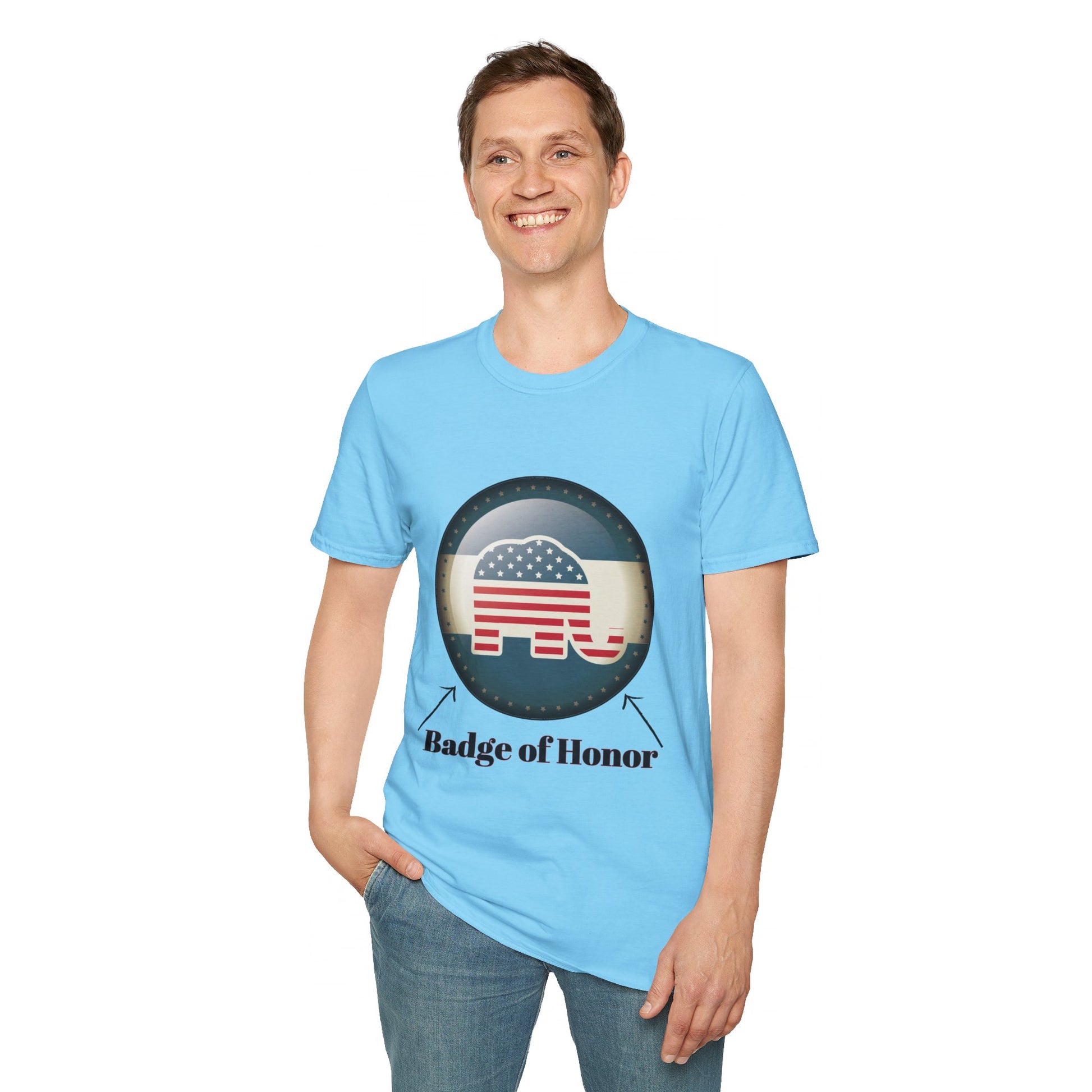 Badge of Honor Men's Tshirt - Sweet Baby Jeez Teez