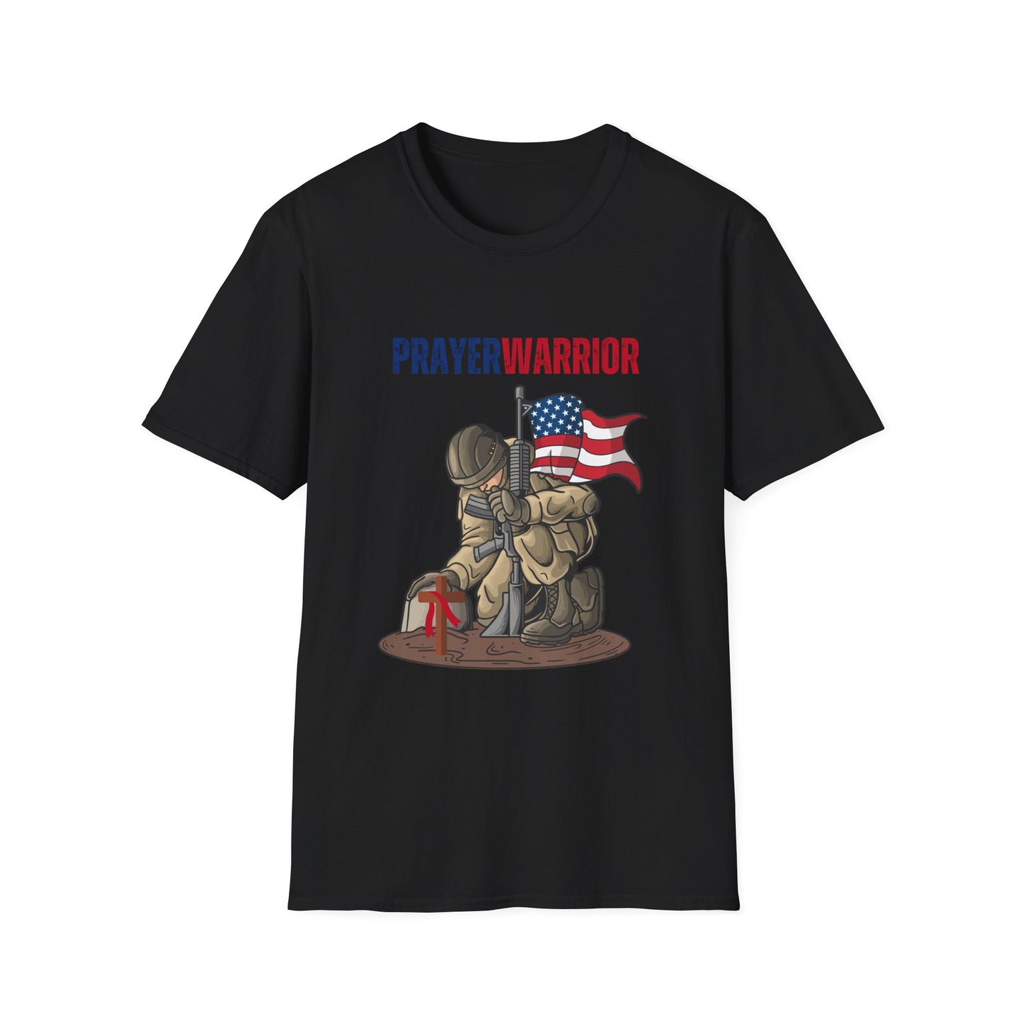Prayer Warrior Soldier Men's Tshirt S-5XL - Sweet Baby Jeez Teez