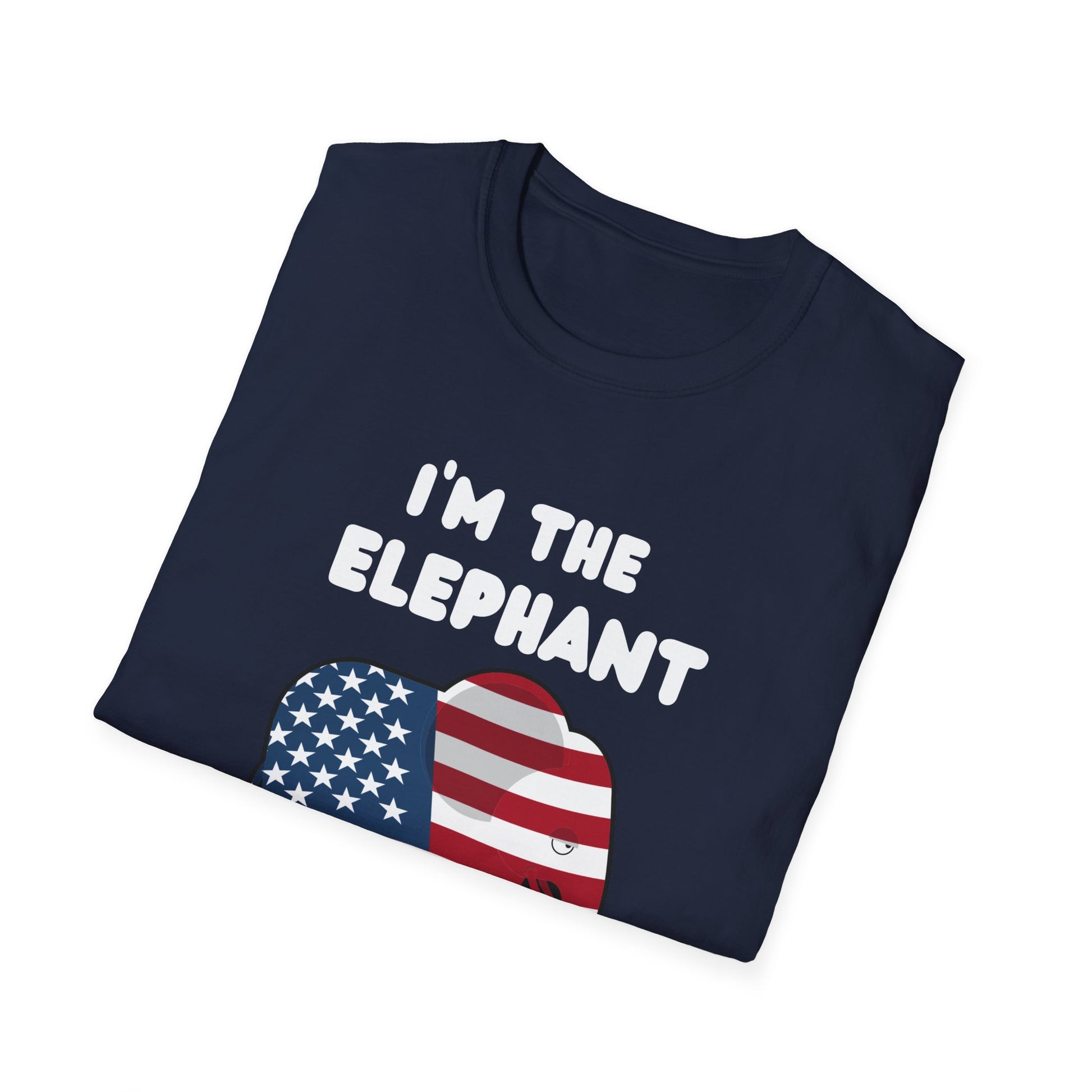 Elephant in Room Cartoon Women's Relaxed/Plus Tshirt (White Logo) - Sweet Baby Jeez Teez