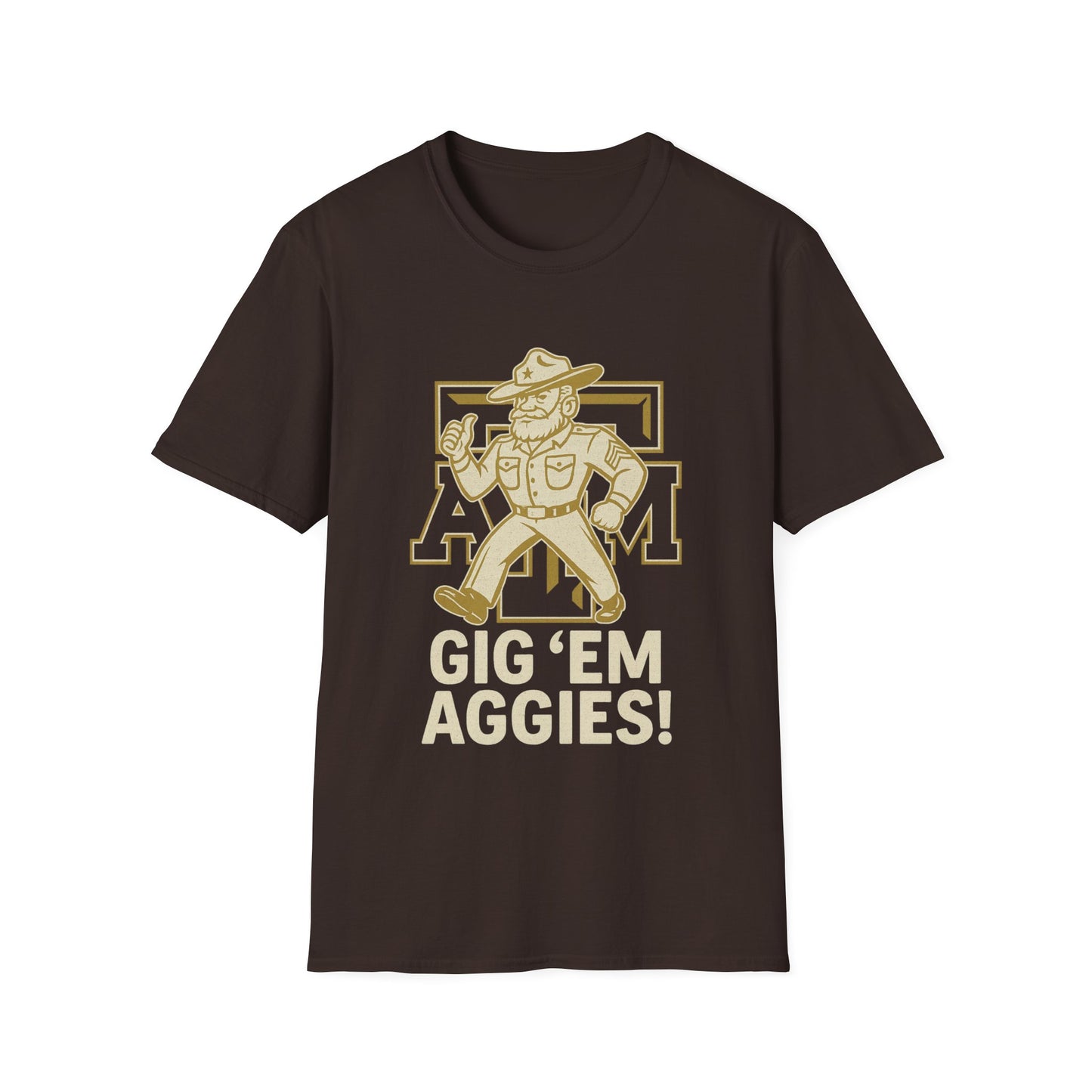 Gig 'Em Aggies Texas A&M Unisex Softstyle T-Shirt - Sweet Baby Jeez Teez