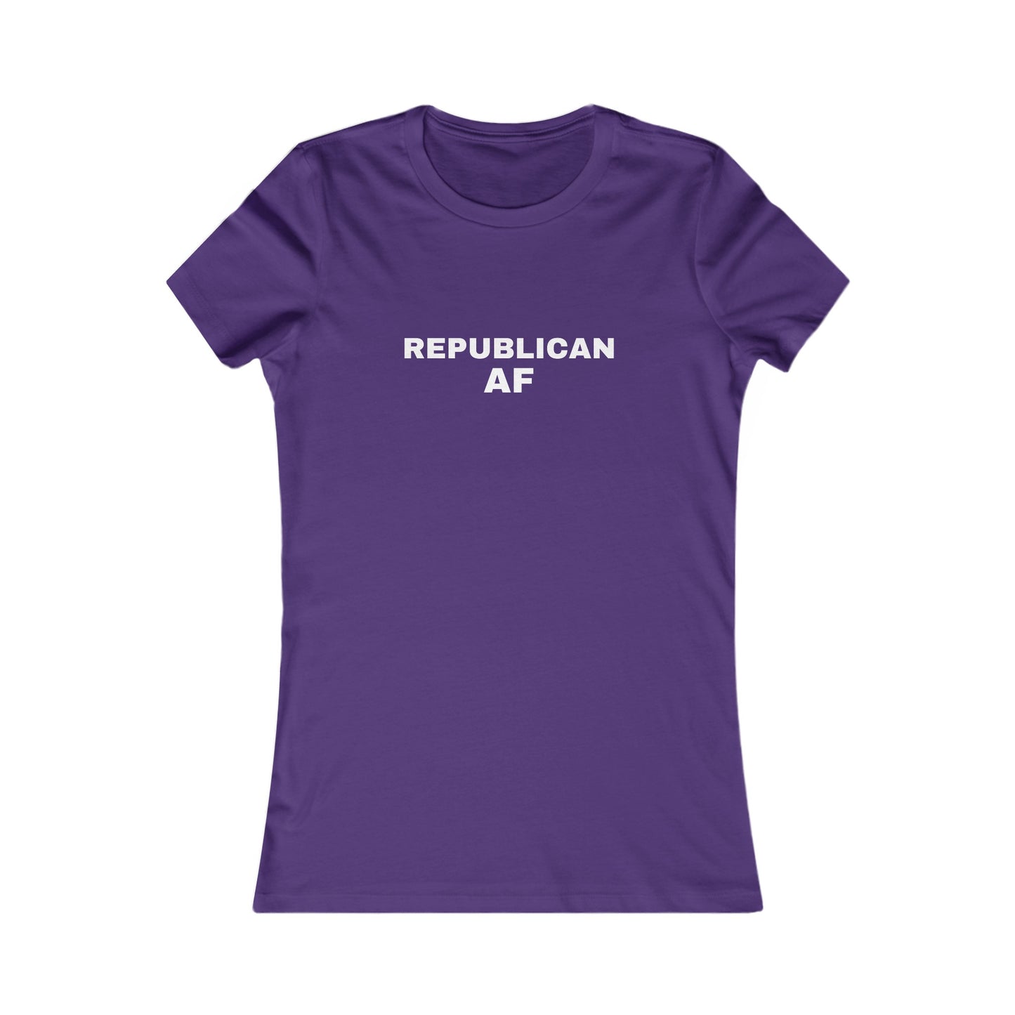 Republican AF Women's Tshirt (White Logo) - Sweet Baby Jeez Teez