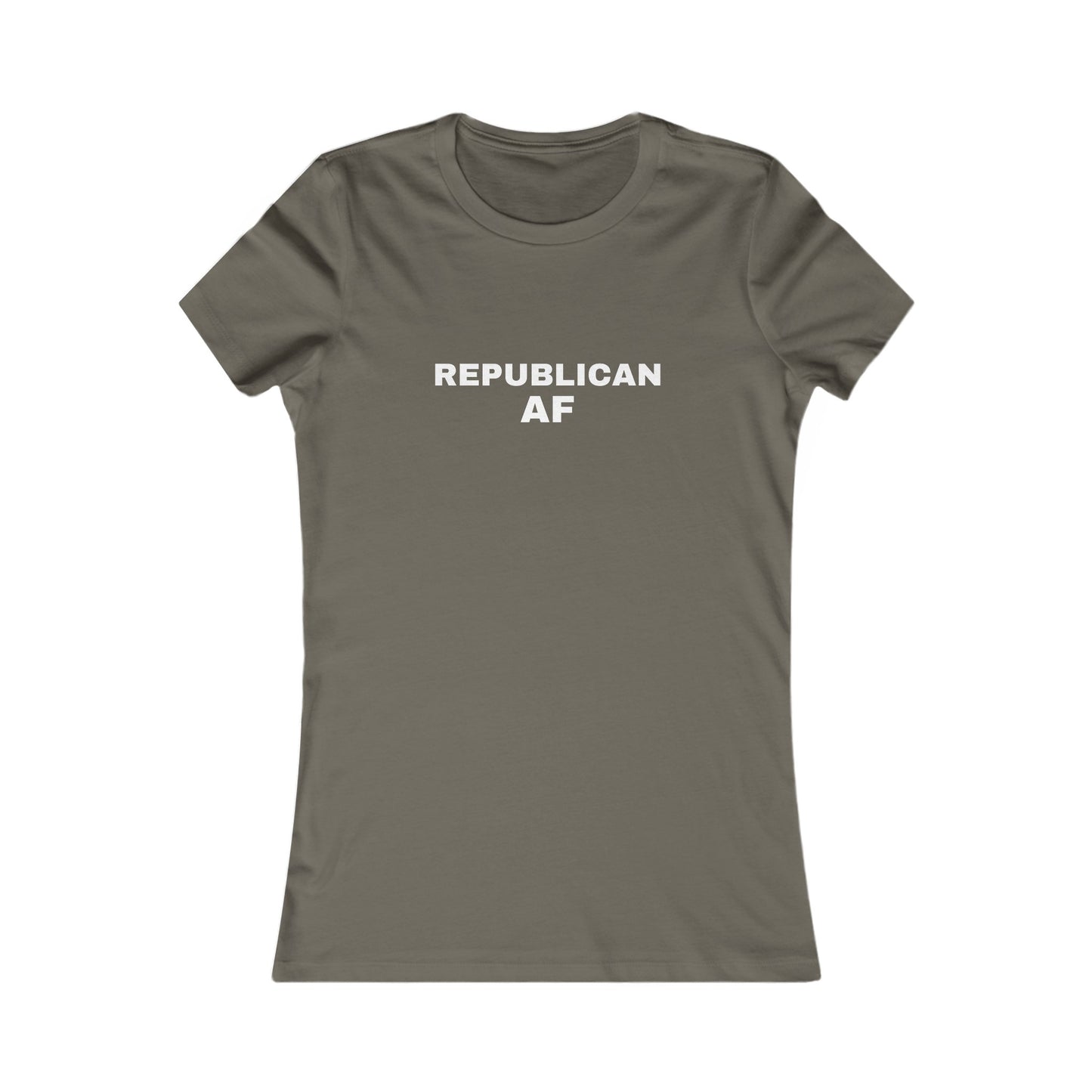 Republican AF Women's Tshirt (White Logo) - Sweet Baby Jeez Teez