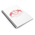 ARS Ruled Spiral Notebook (White with Coral Logo)