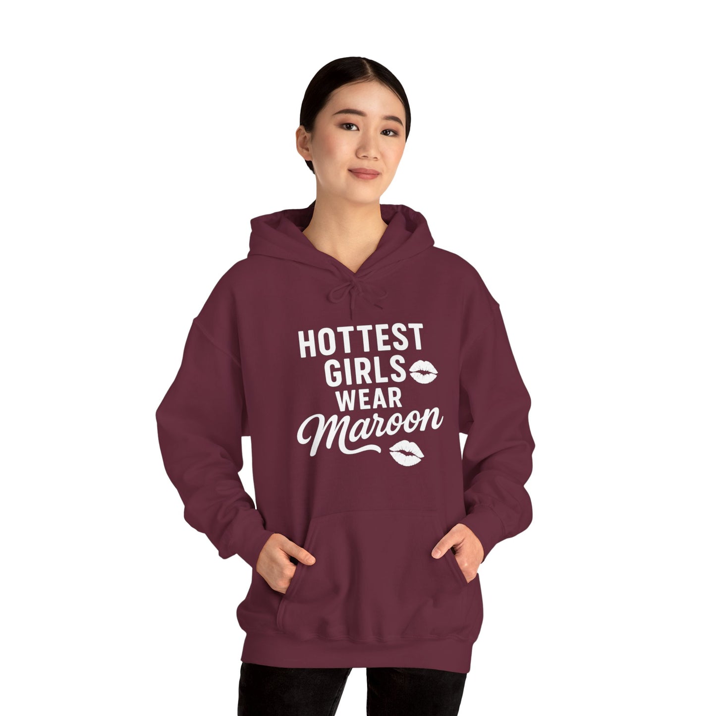 ‘Hottest Girls Wear Maroon’ Texas A&M Cozy Hoodie - Sweet Baby Jeez Teez