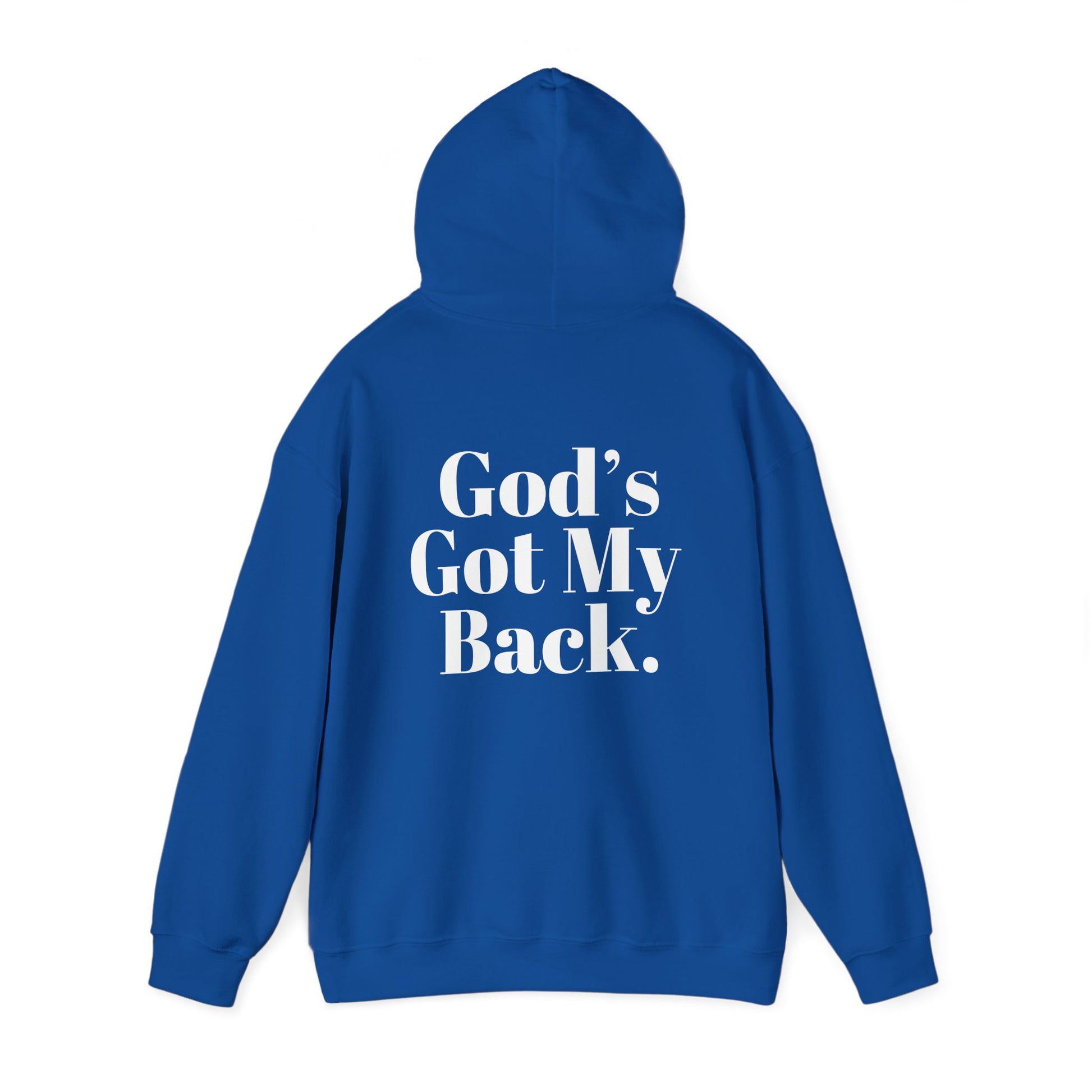 God's Got My Back Men's Hoodie (White Logo) - Sweet Baby Jeez Teez