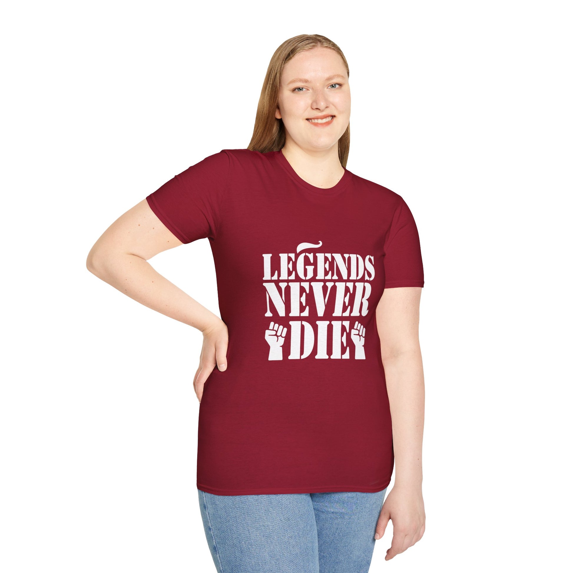 Legends Women's Relaxed/Plus Tshirt (White Logo) - Sweet Baby Jeez Teez