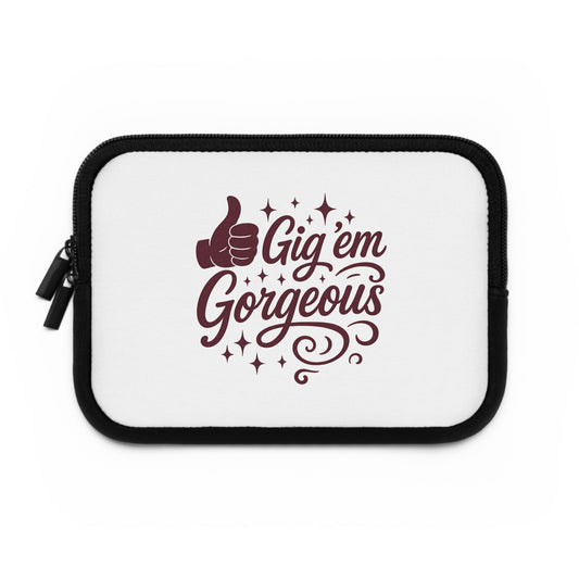 "Gig 'em Gorgeous" Aggie Girl Laptop Sleeve (5 Sizes)