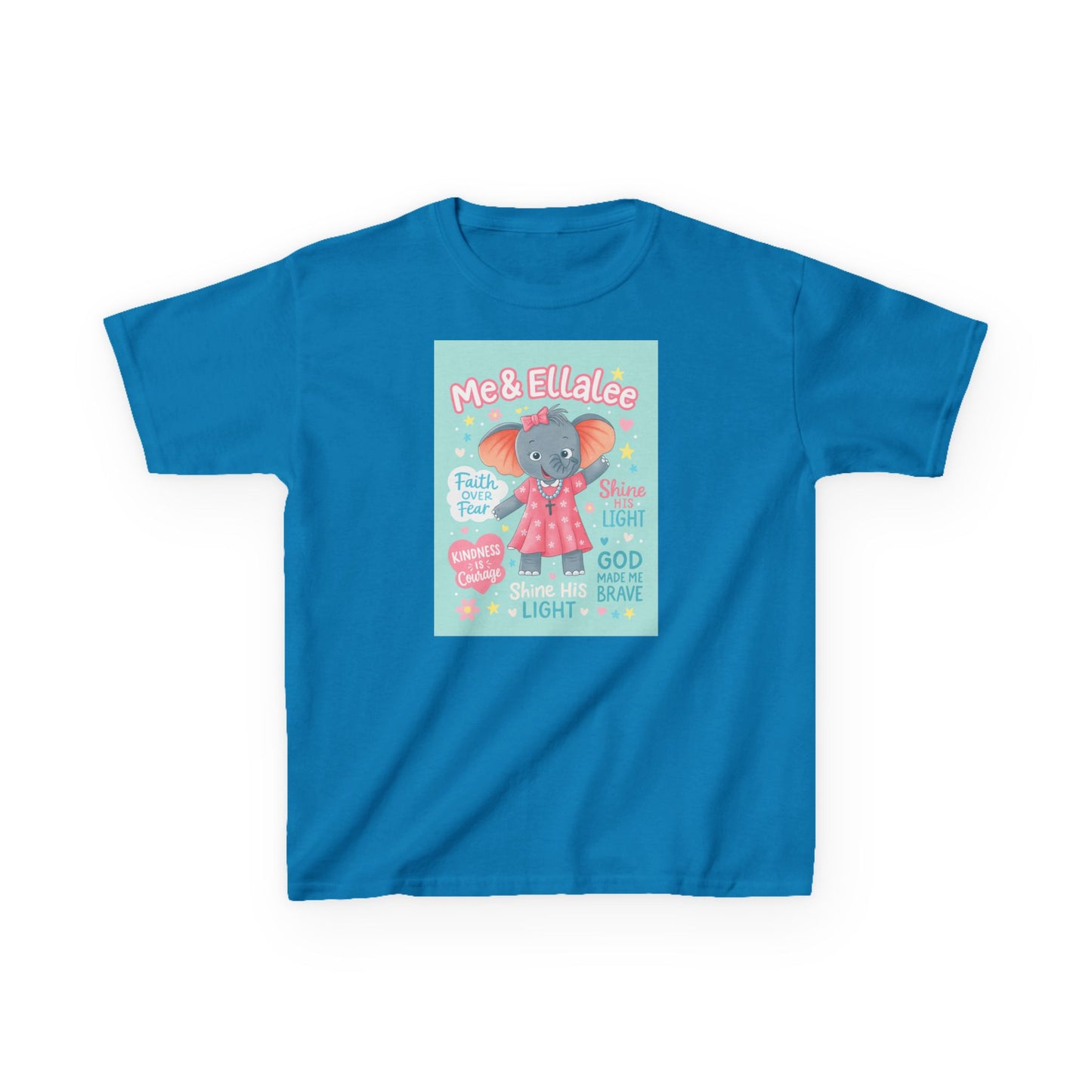 Ellalee the Elephant (TM) Girl's Tshirt (Mint Logo)