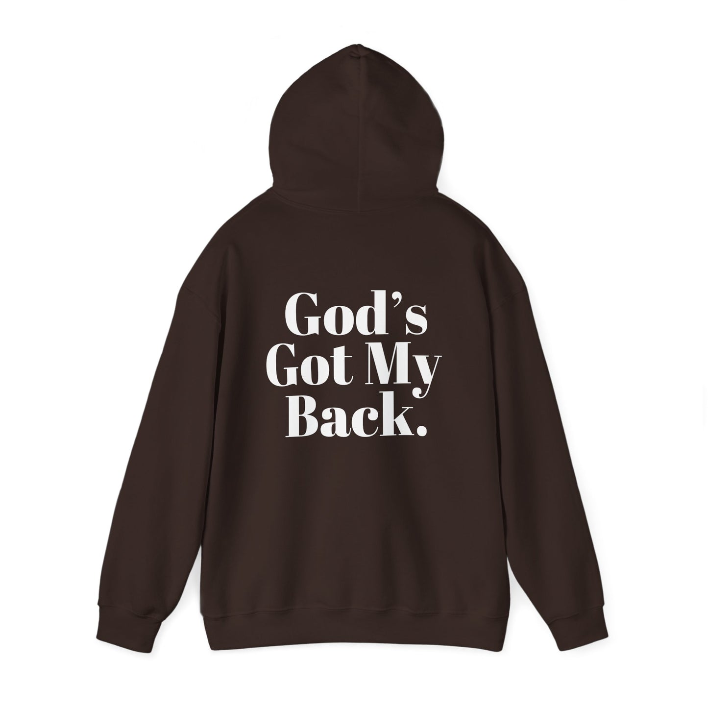 God's Got My Back Men's Hoodie (White Logo) - Sweet Baby Jeez Teez