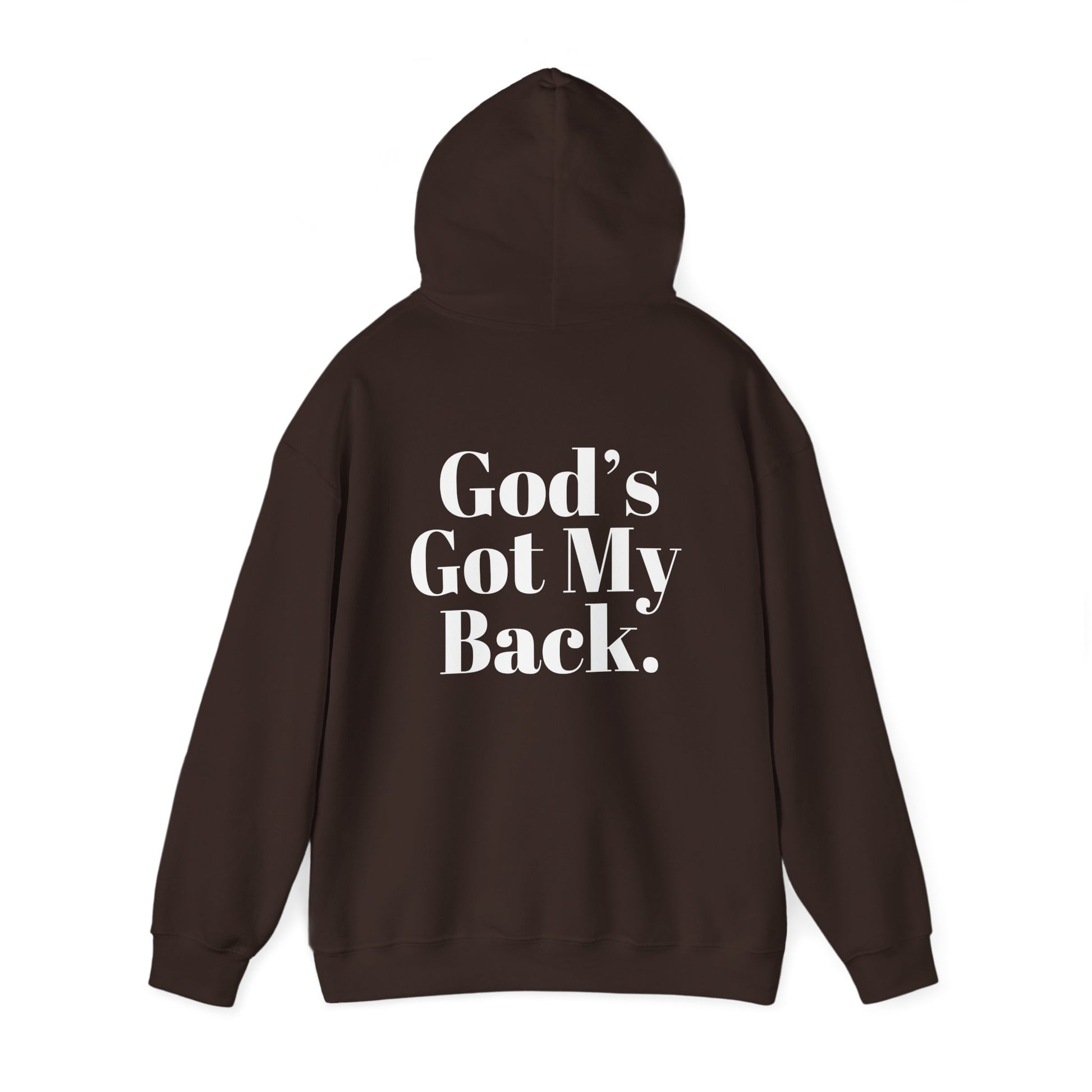 God's Got My Back Men's Hoodie (White Logo) - Sweet Baby Jeez Teez