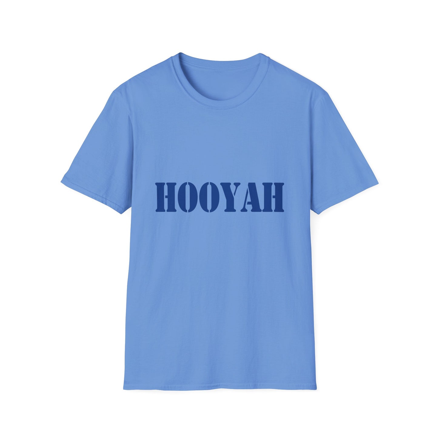 HOOYAH (Navy) Unisex Tshirt (MM Blue Logo) - Sweet Baby Jeez Teez