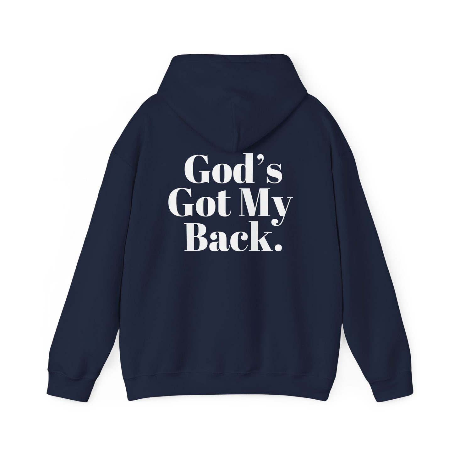 God's Got My Back Men's Hoodie (White Logo) - Sweet Baby Jeez Teez