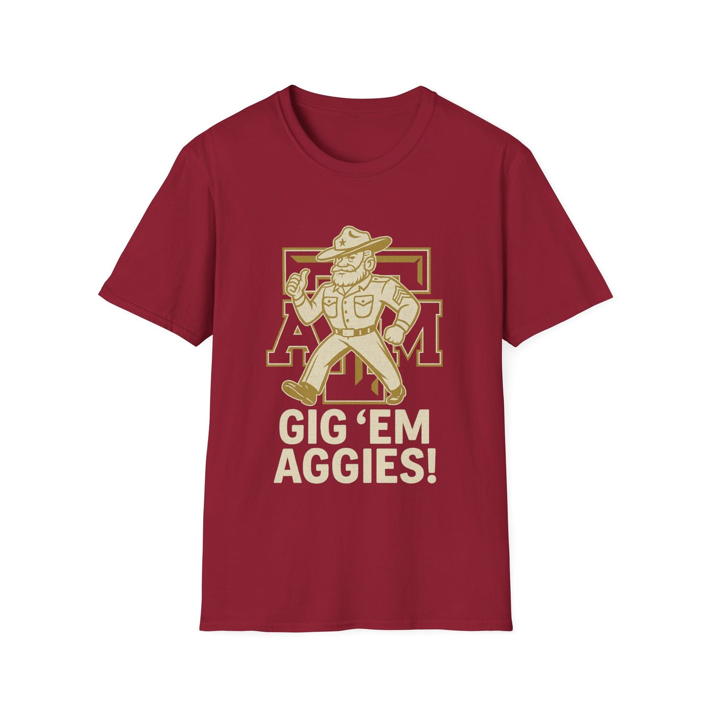 Gig 'Em Aggies Texas A&M Unisex Softstyle T-Shirt - Sweet Baby Jeez Teez