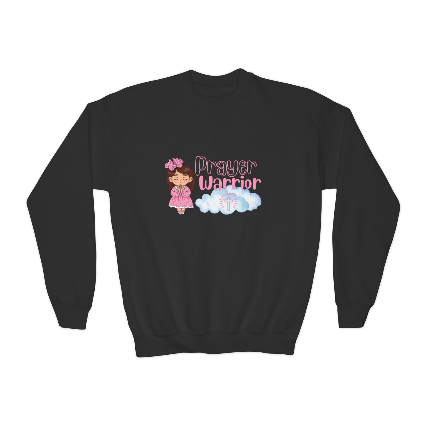 Prayer Warrior Girl's Sweatshirt - Sweet Baby Jeez Teez