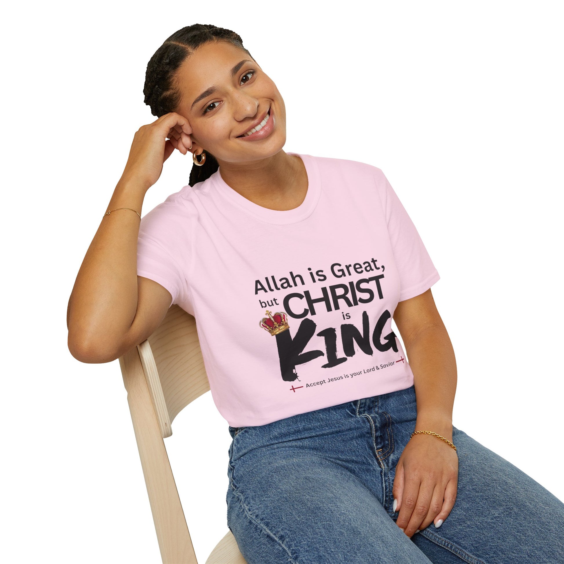 Christ is King Unisex T-shirt (Great Logo) - Sweet Baby Jeez Teez