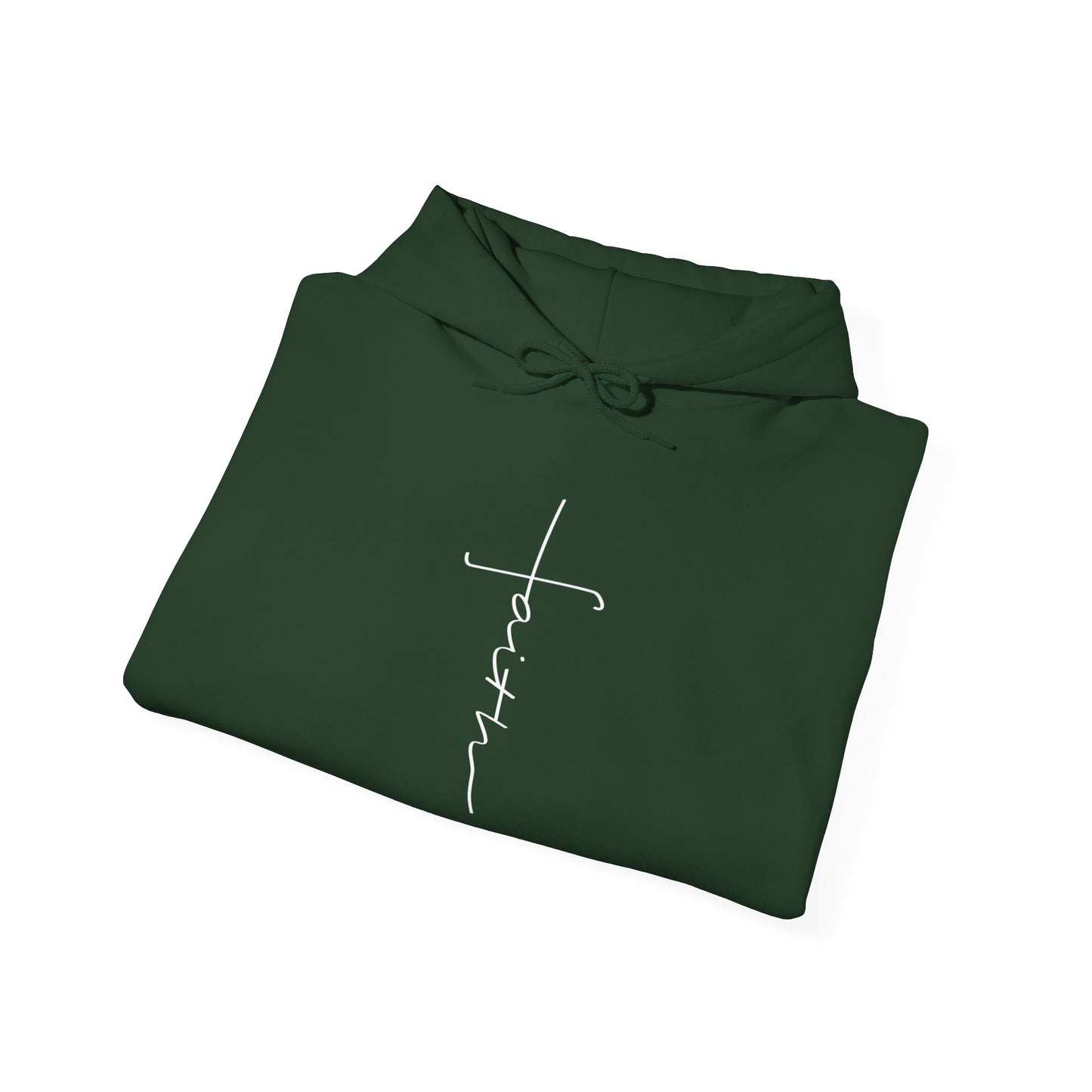 Cross Made From Faith Women's Hoodie (White) - Sweet Baby Jeez Teez