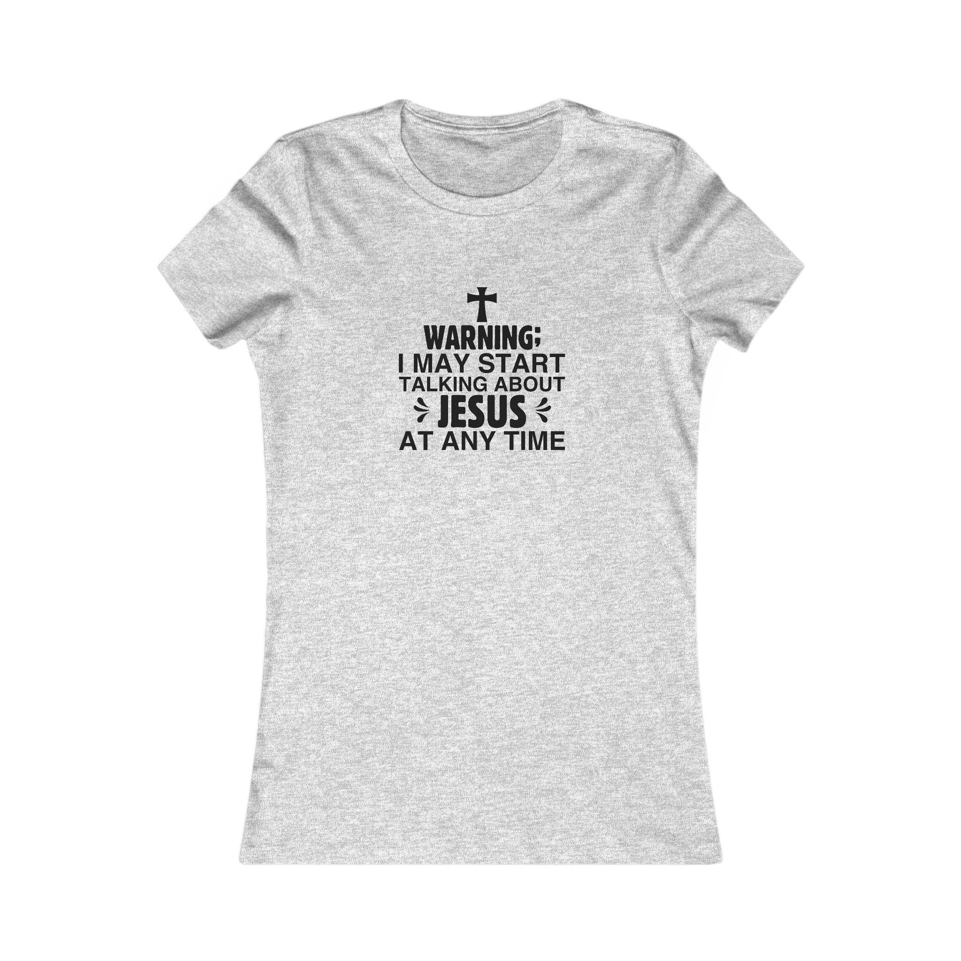 Talking About Jesus Women's Fitted Tshirt - Sweet Baby Jeez Teez
