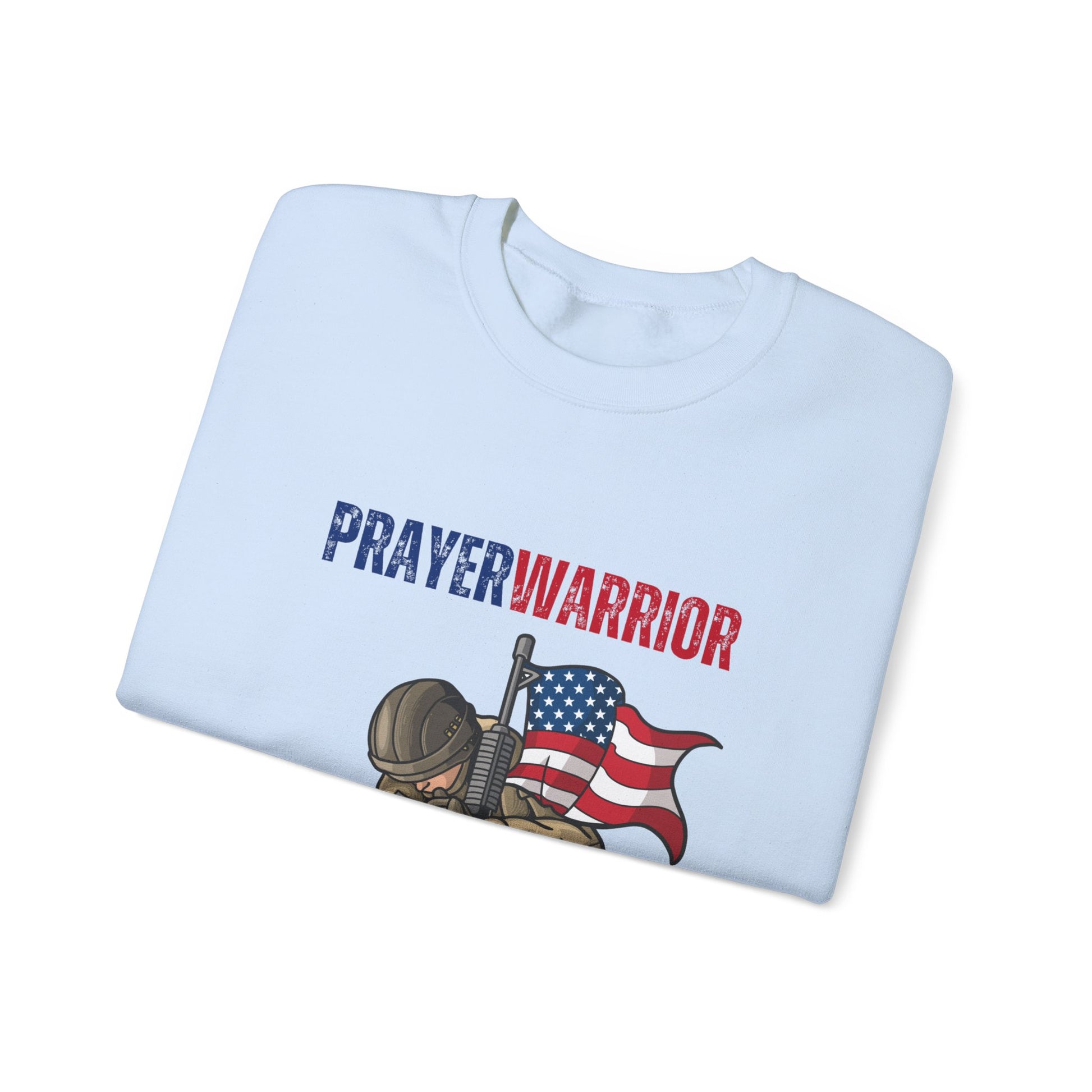 Prayer Warrior Soldier Men's Sweatshirt - Sweet Baby Jeez Teez