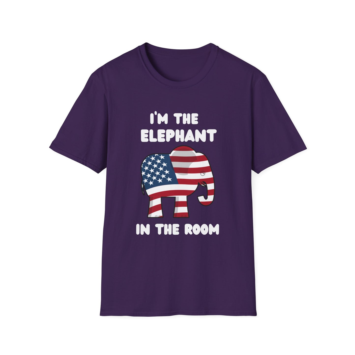 Elephant in Room Cartoon Women's Relaxed/Plus Tshirt (White Logo) - Sweet Baby Jeez Teez
