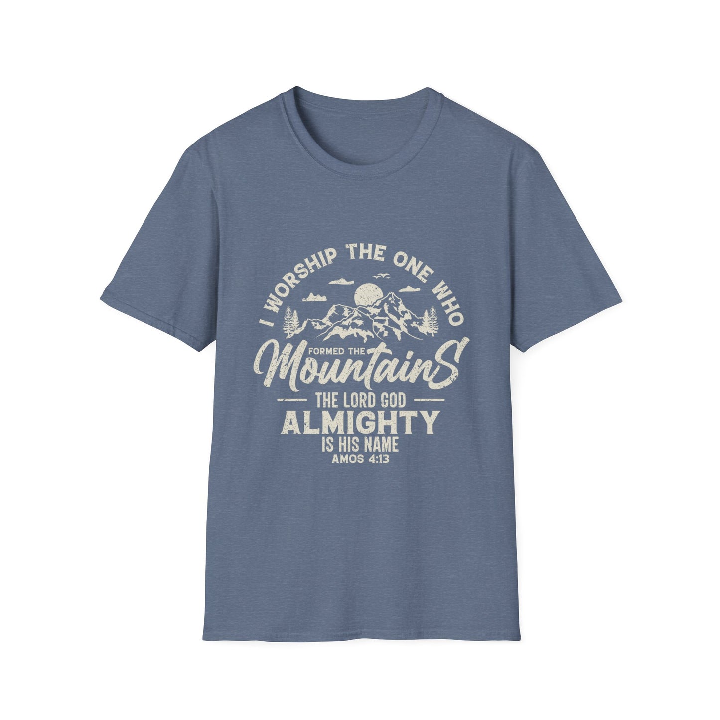 Mountains Men's Tshirt (Tan Logo)