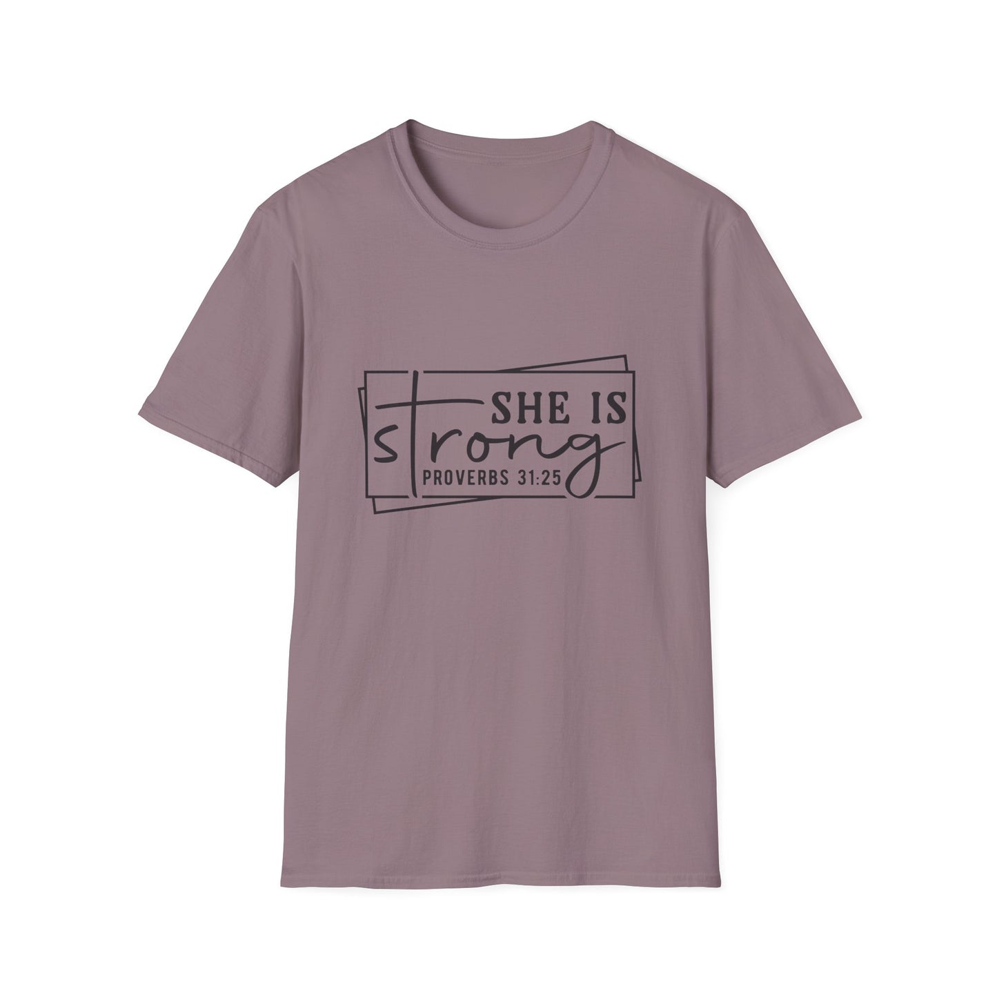 She is Strong Women's Relaxed/Plus Tshirt (Box Logo) - Sweet Baby Jeez Teez