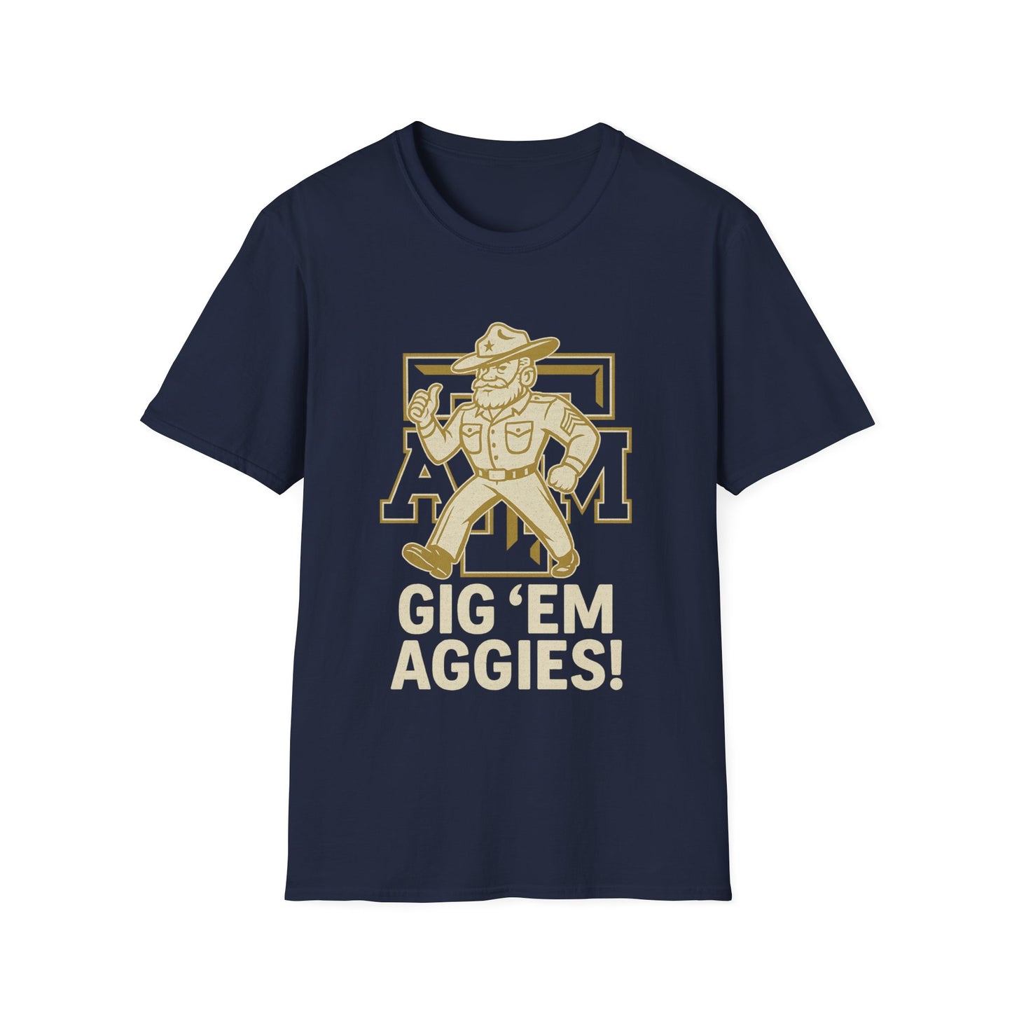 Gig 'Em Aggies Texas A&M Unisex Softstyle T-Shirt - Sweet Baby Jeez Teez