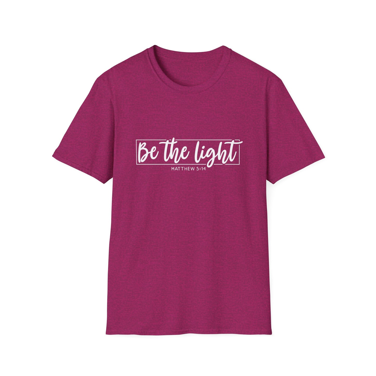 Be the Light Womens Relaxed/Plus Tshirt (White Logo) - Sweet Baby Jeez Teez