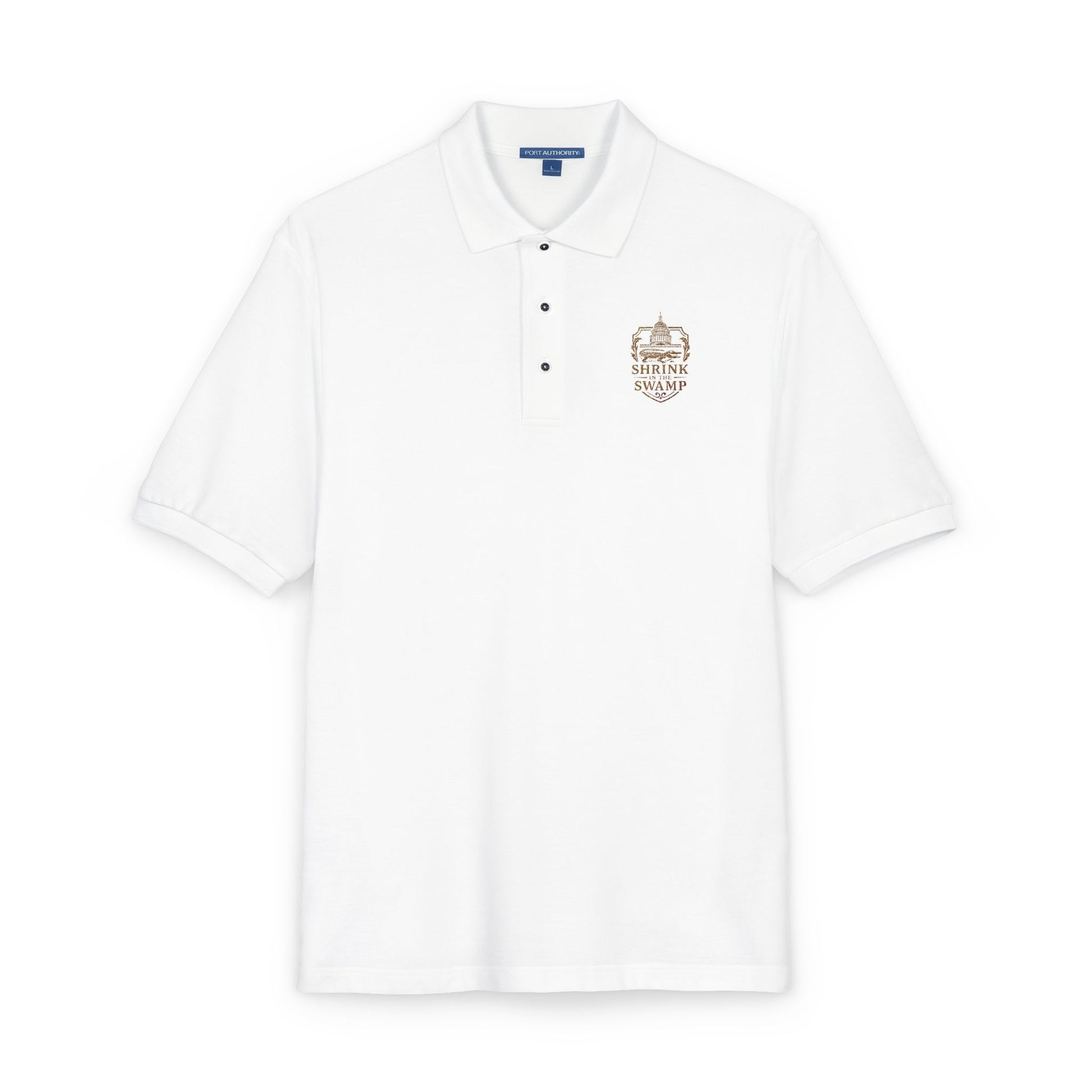 Shrink in the Swamp [TM] Logo Unisex Polo Shirt (Embroidery) - Sweet Baby Jeez Teez