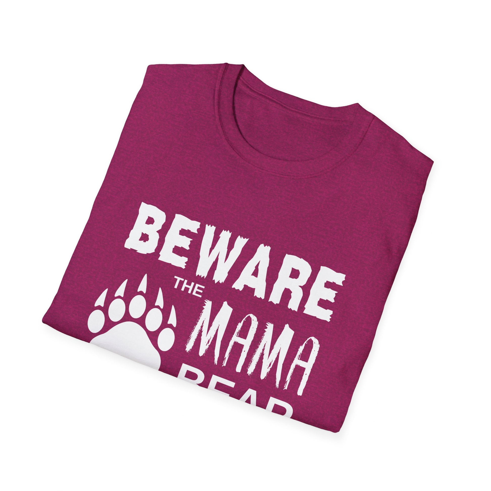 Mama Bear Women's Relaxed/Plus Tshirt (White Logo) - Sweet Baby Jeez Teez