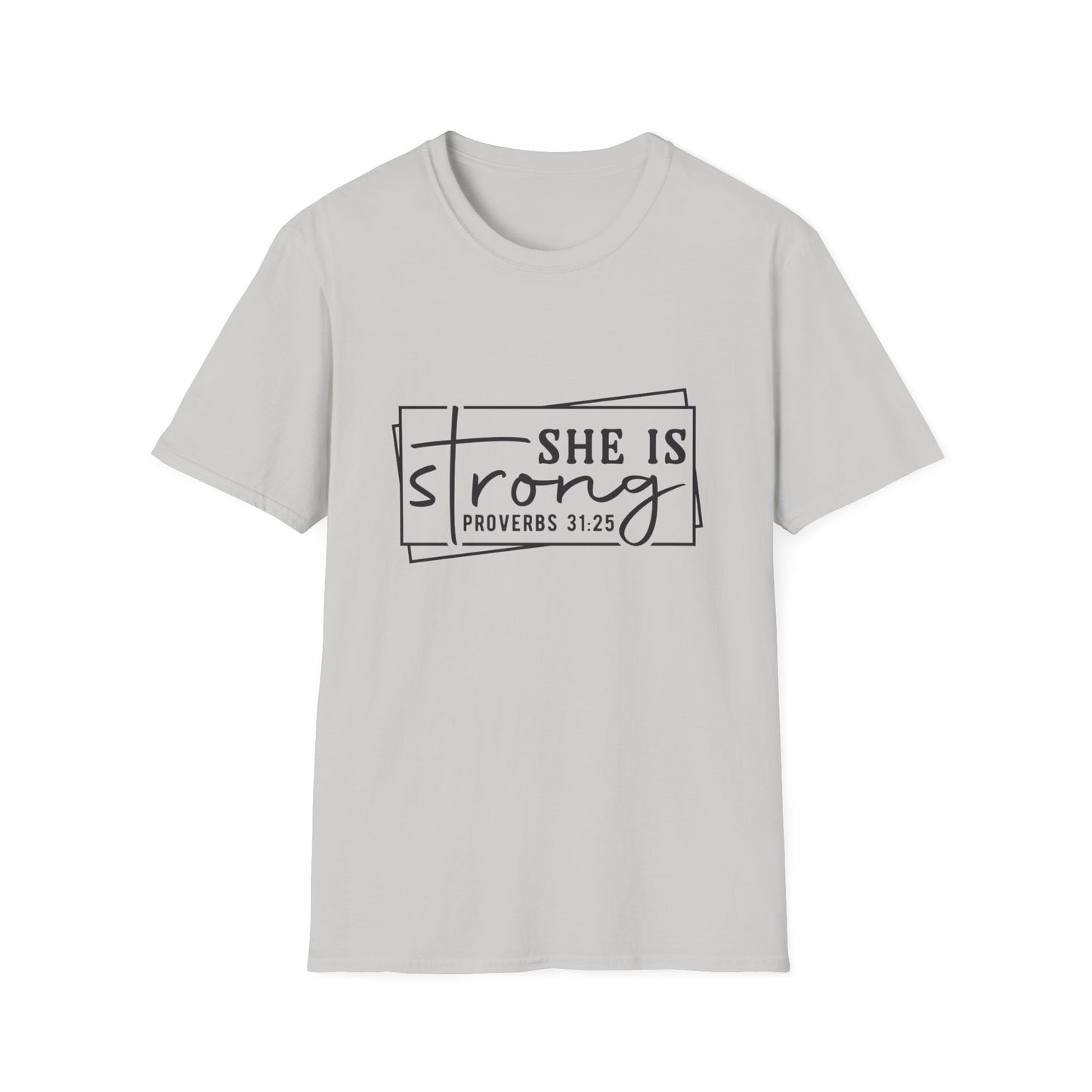She is Strong Women's Relaxed/Plus Tshirt (Box Logo) - Sweet Baby Jeez Teez